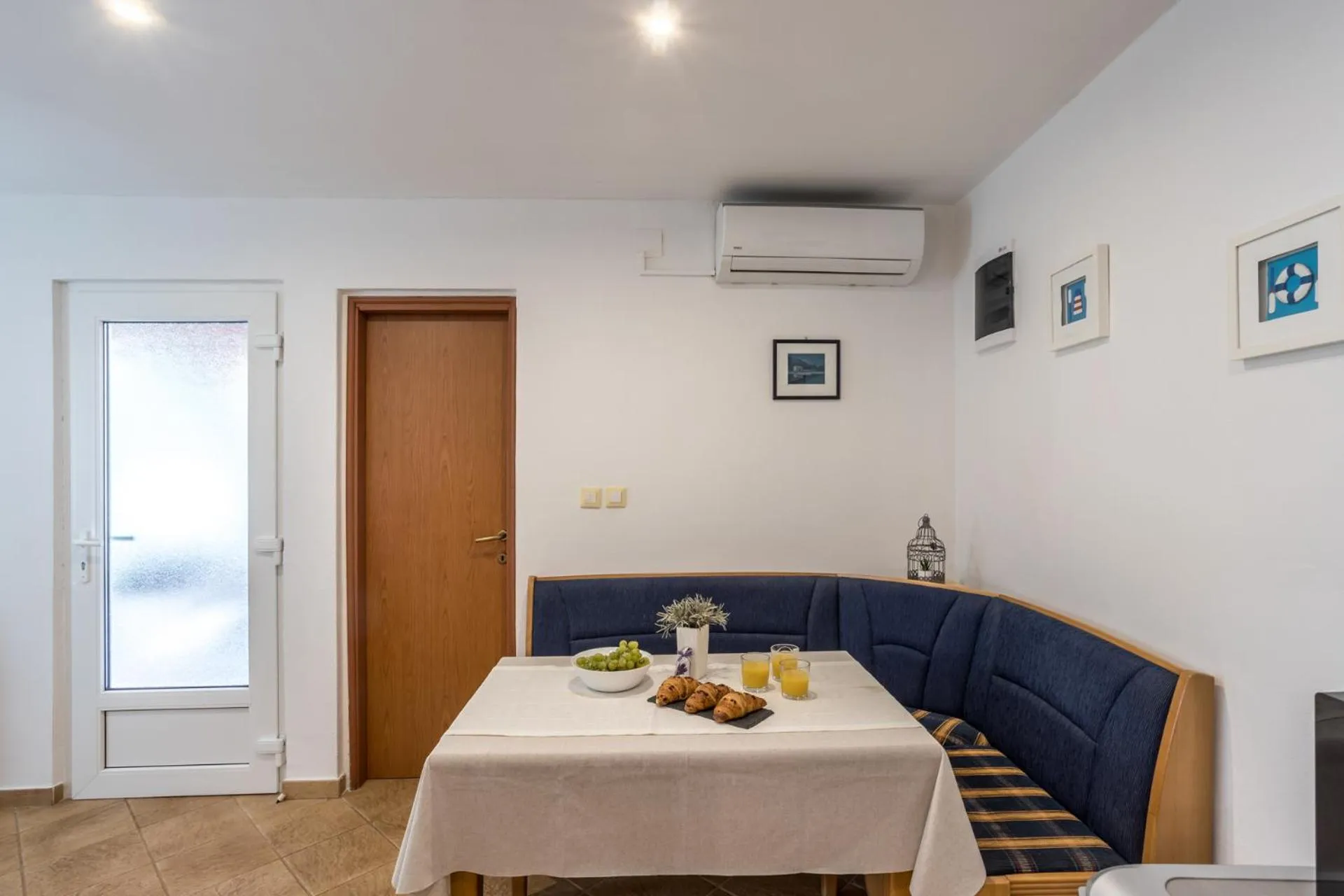 House with big walled oliva garden