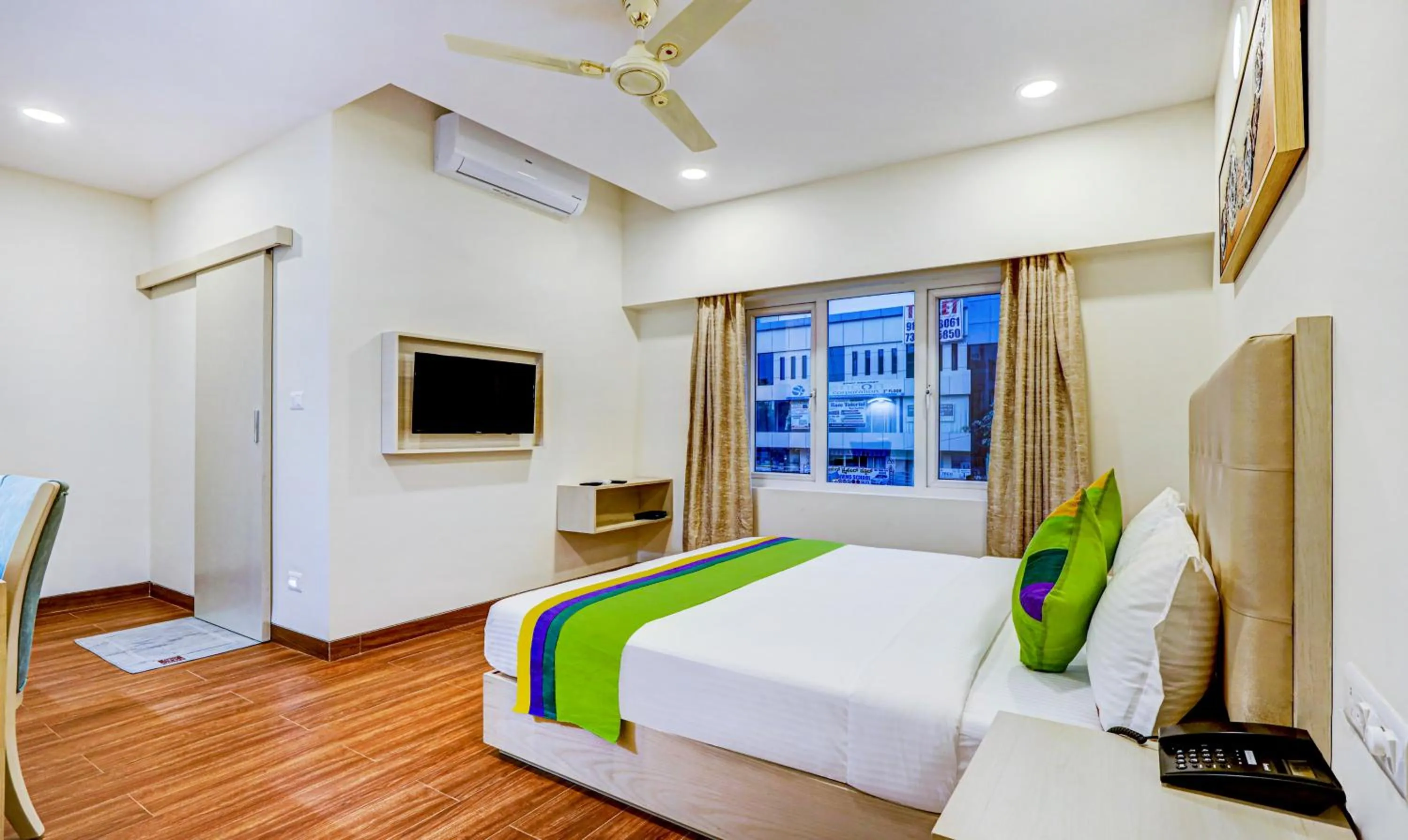 Bedroom, Bed in Treebo Galaxy Suites Mathikere