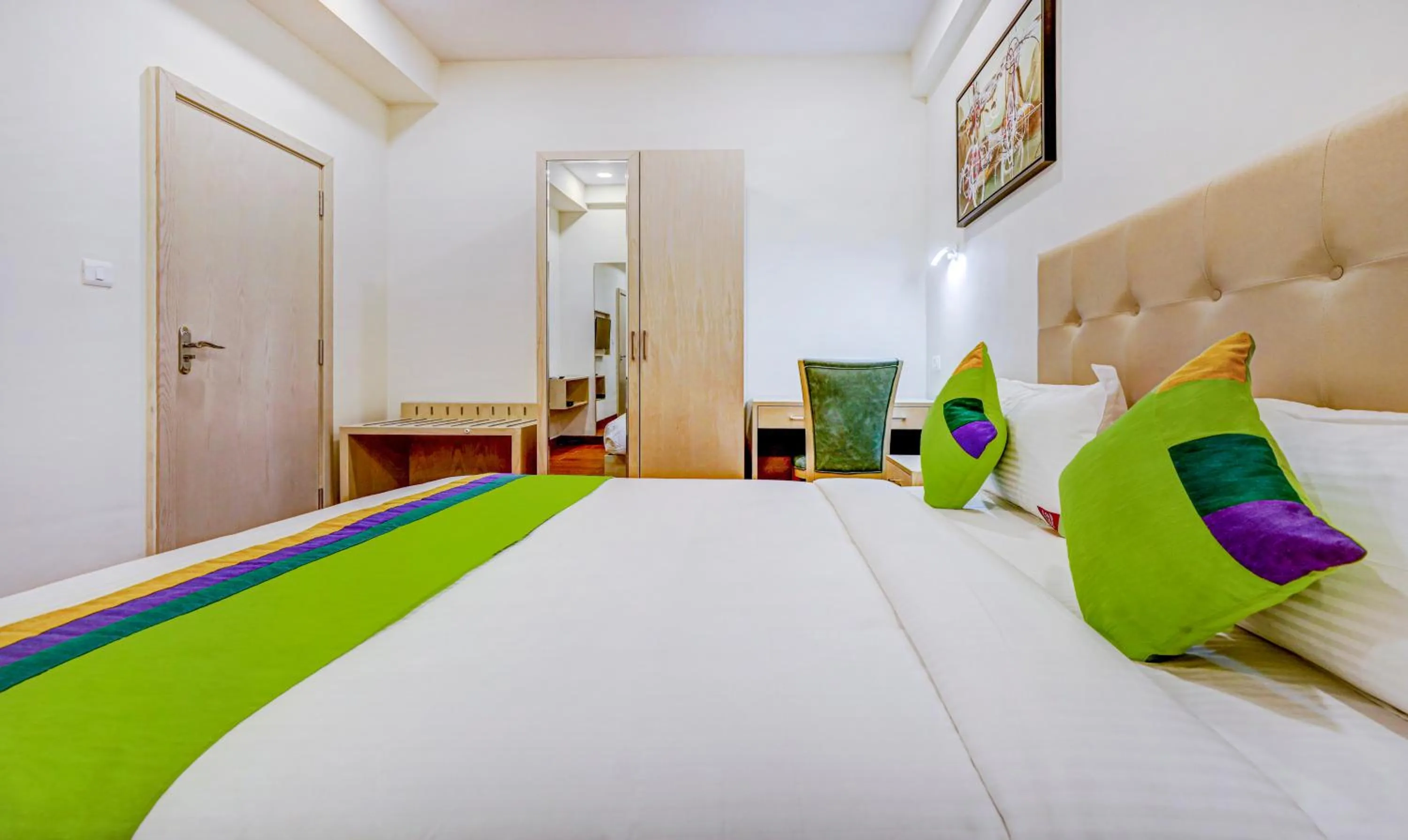 Bedroom, Bed in Treebo Galaxy Suites Mathikere