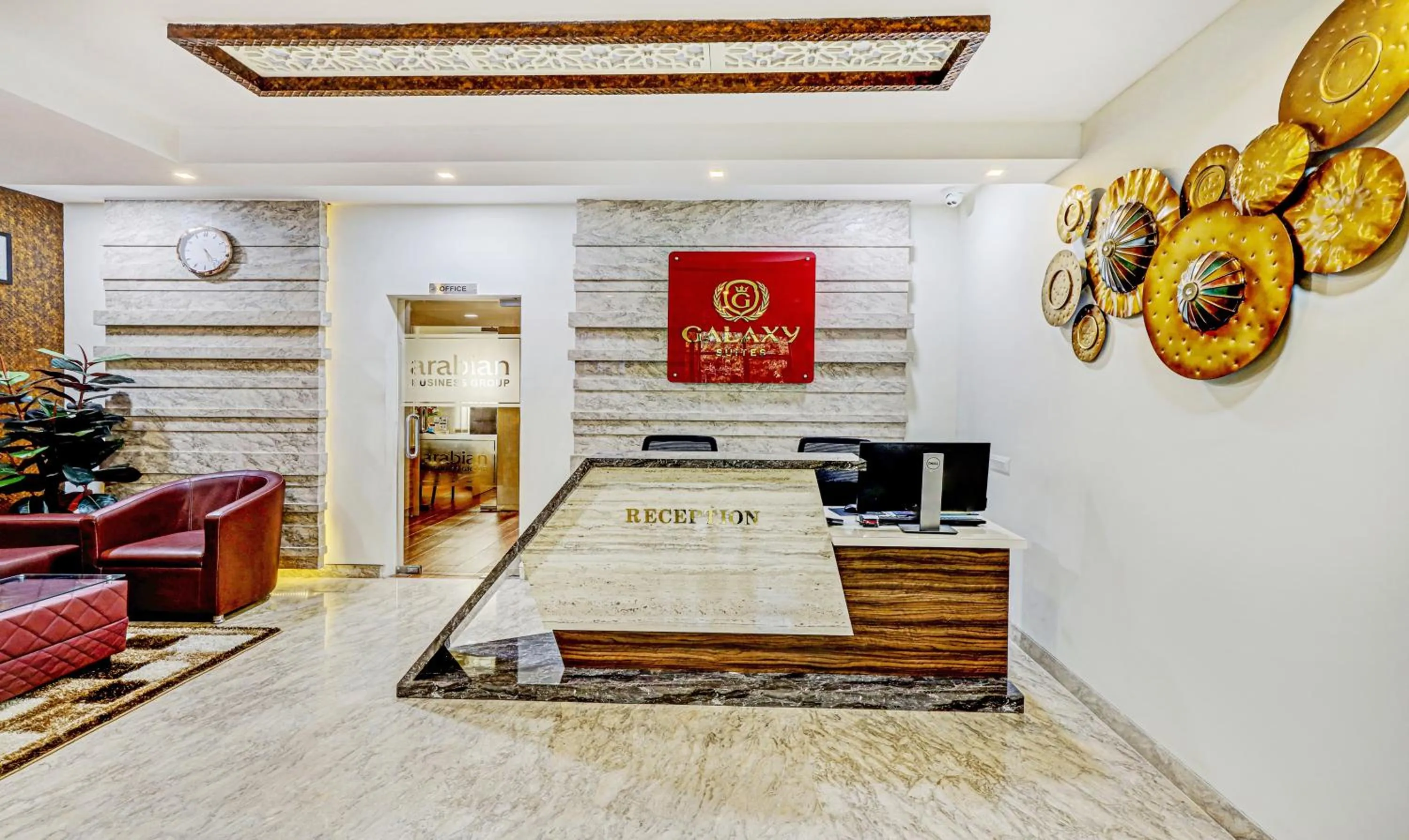 Lobby or reception in Treebo Galaxy Suites Mathikere