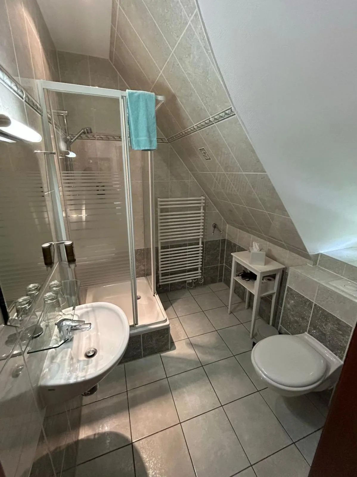 Bathroom in Fischhaus Wendisch Rietz