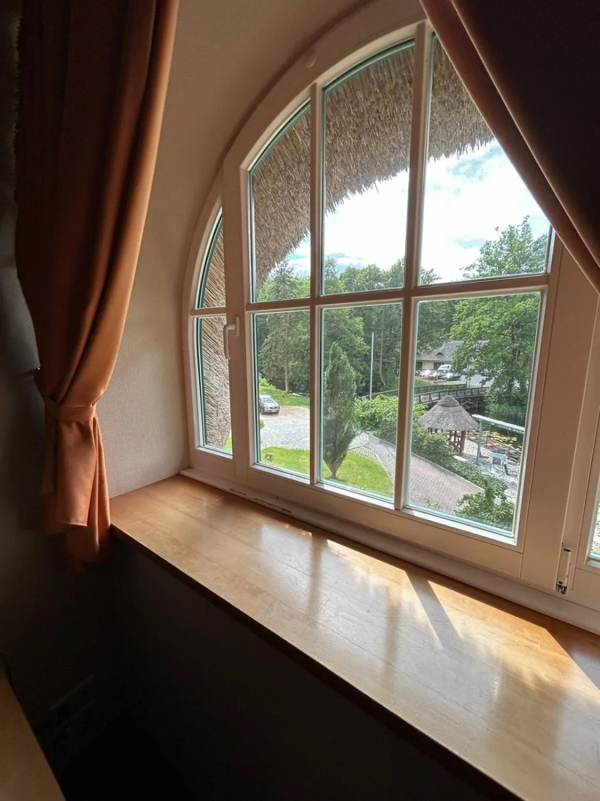 Garden view in Fischhaus Wendisch Rietz