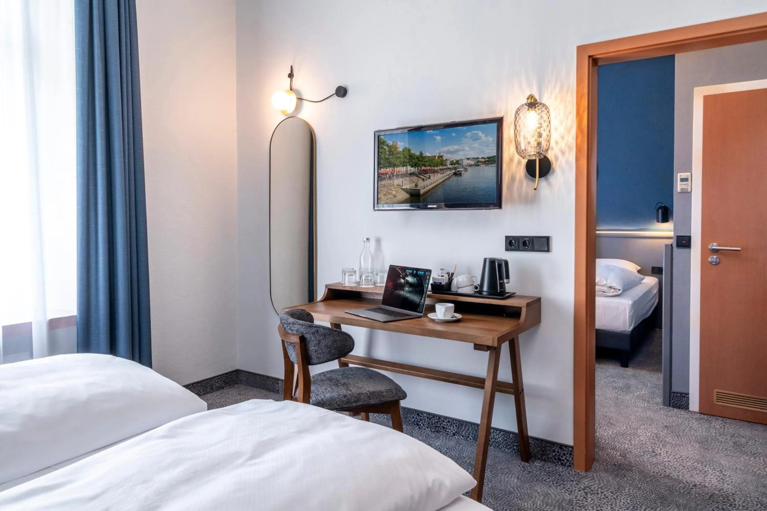 Photo of the whole room, Bed in Mercure Hotel Luebeck City Center