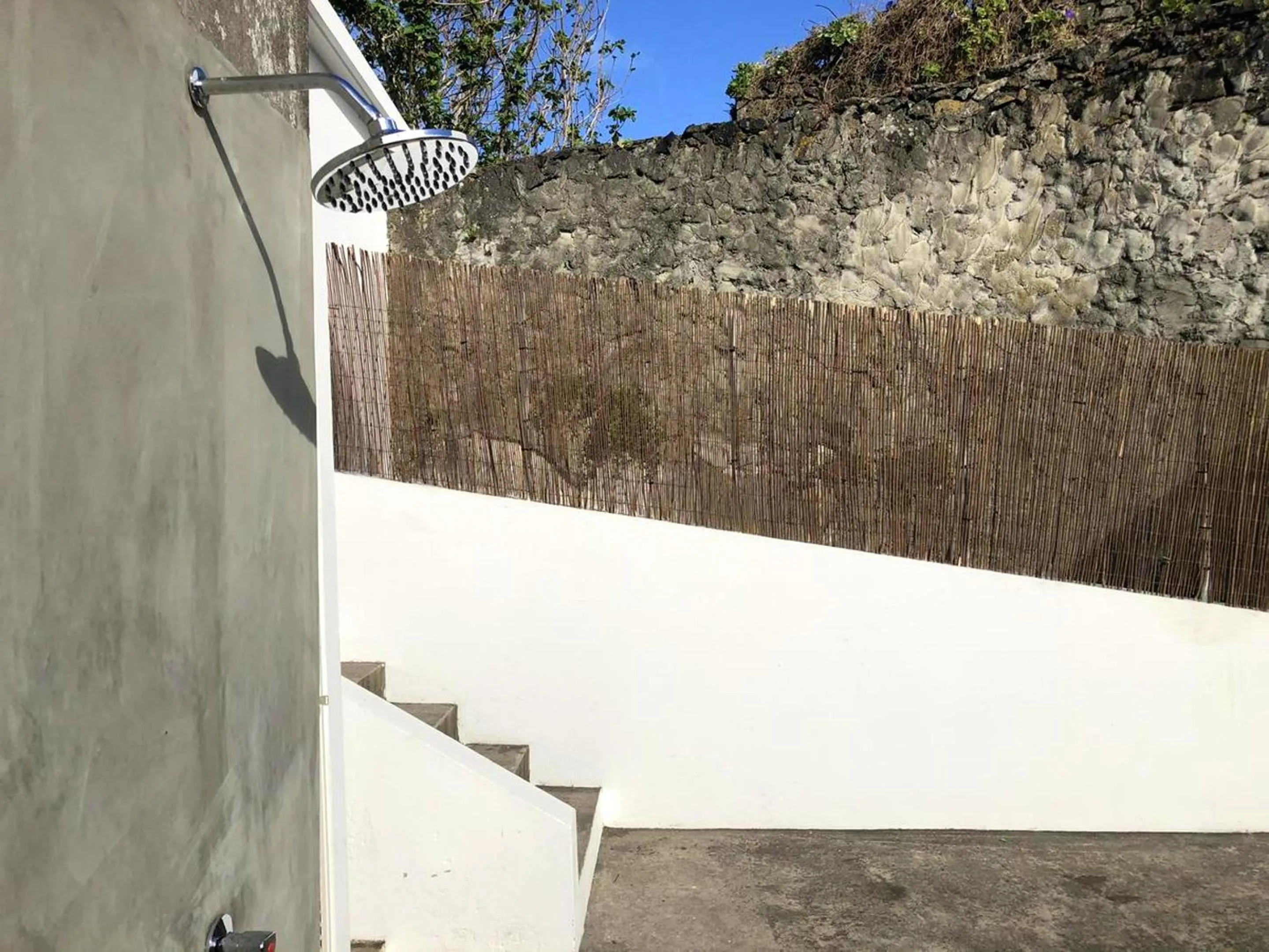 Shower in Comfortable House in Ribeira Grande, Pleasant Garden