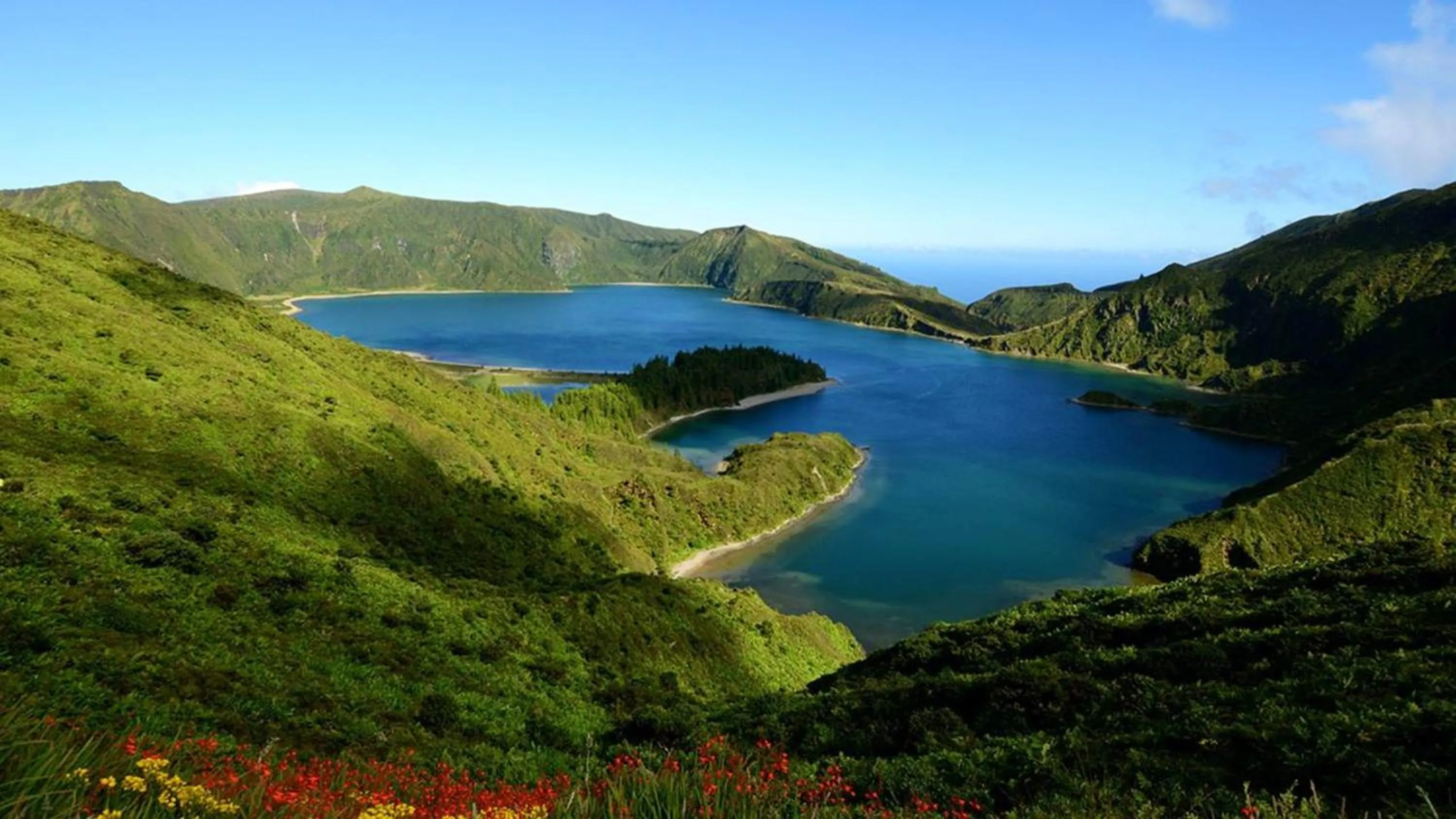 Bird's eye view in Comfortable House in Ribeira Grande, Pleasant Garden