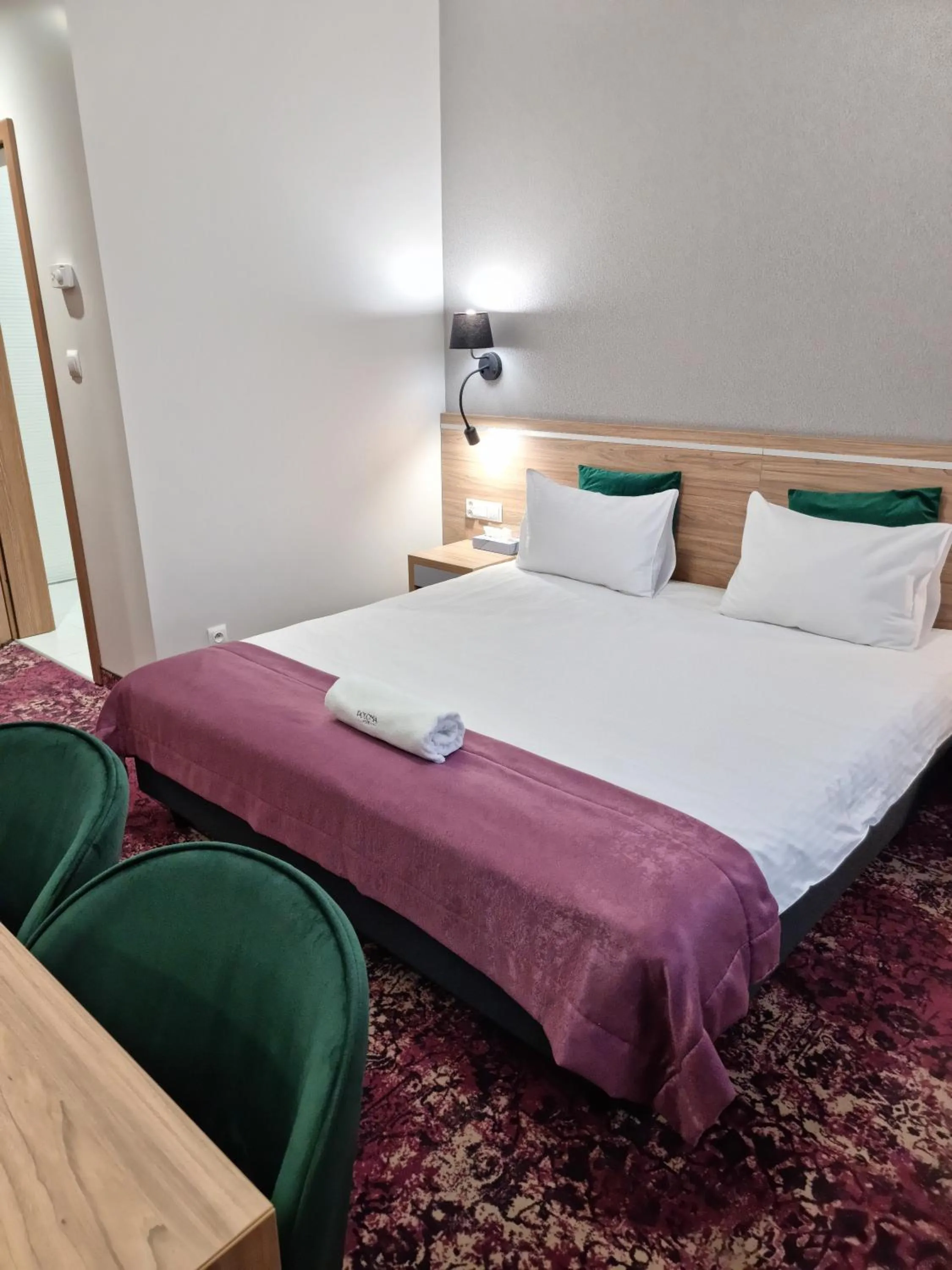 Bed in Hotel Polonia