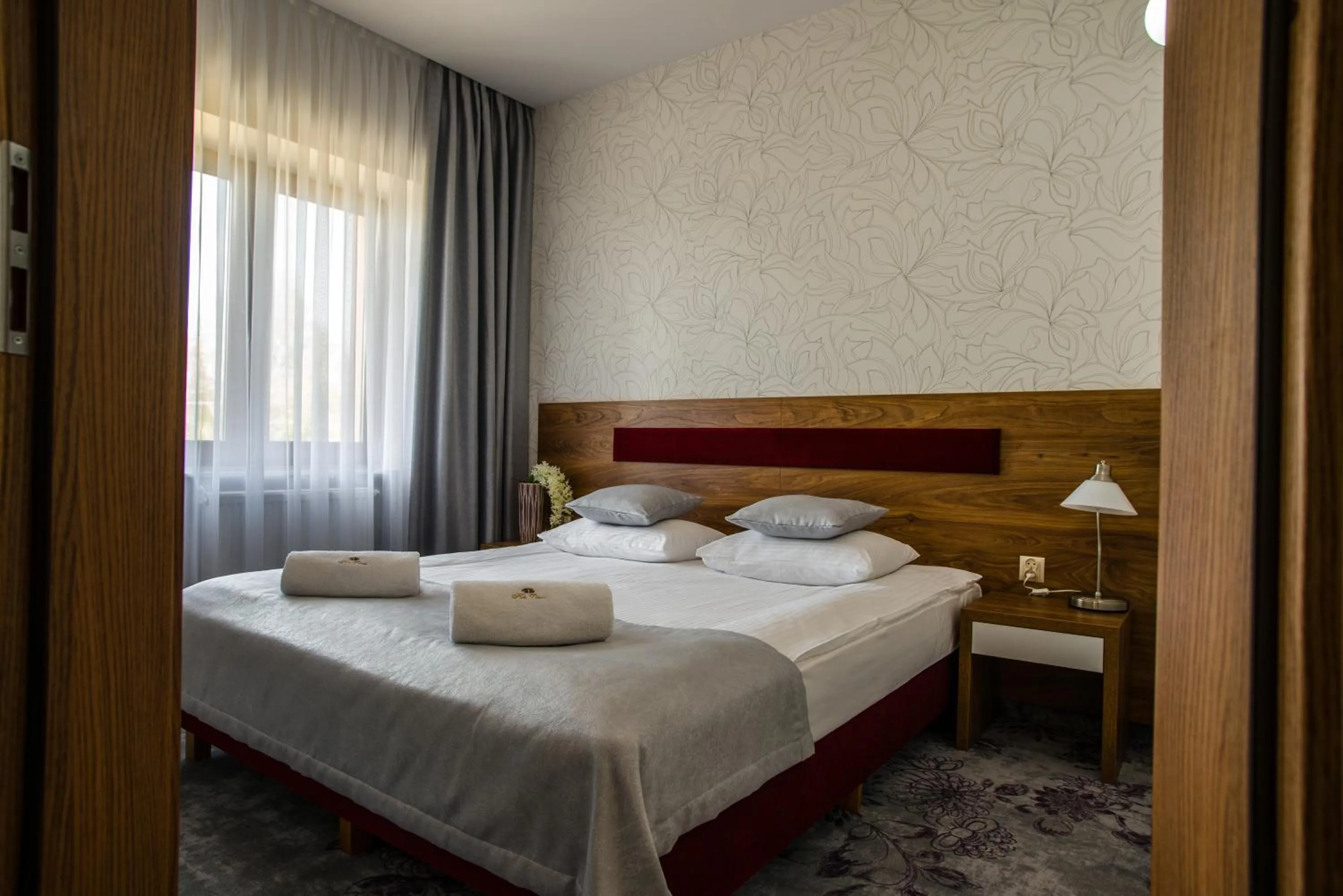 Bed in Hotel Polonia