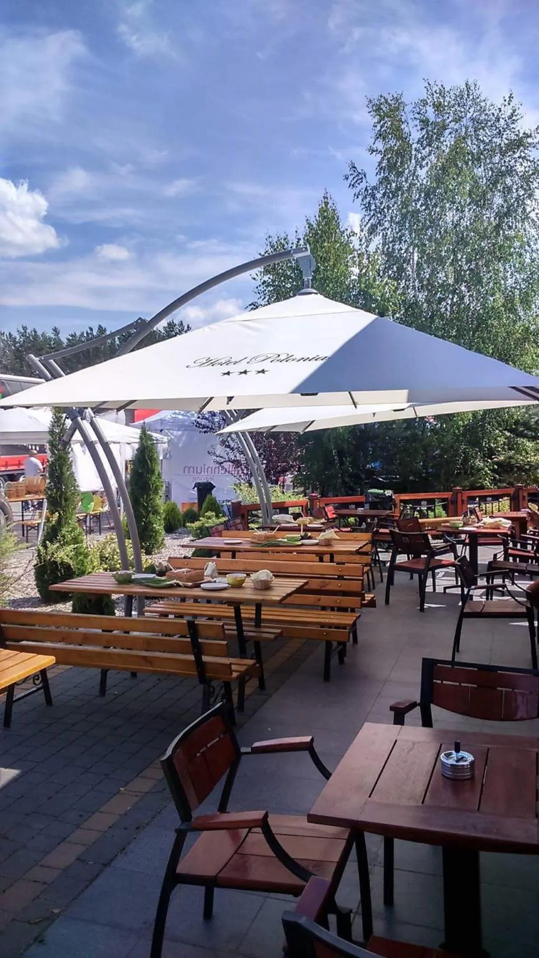 Patio in Hotel Polonia