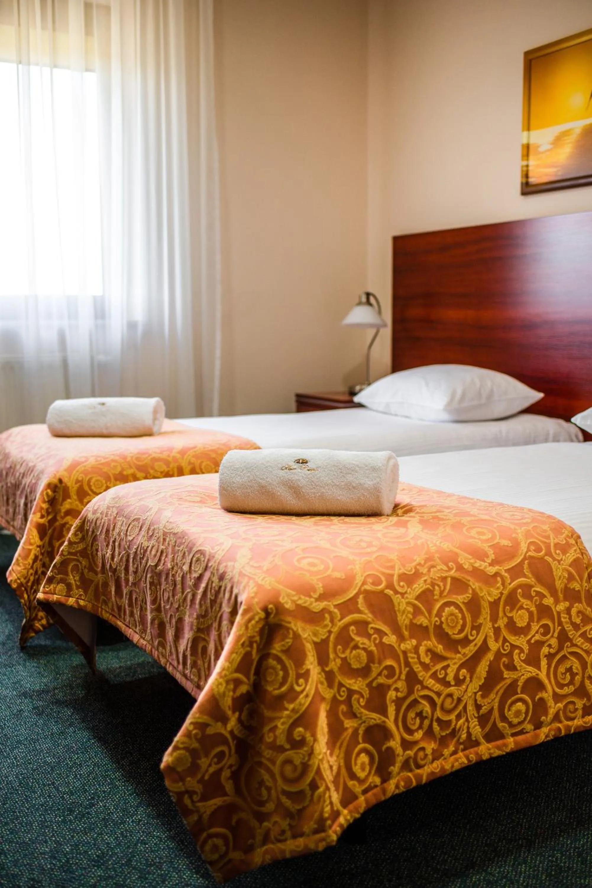 Bed in Hotel Polonia