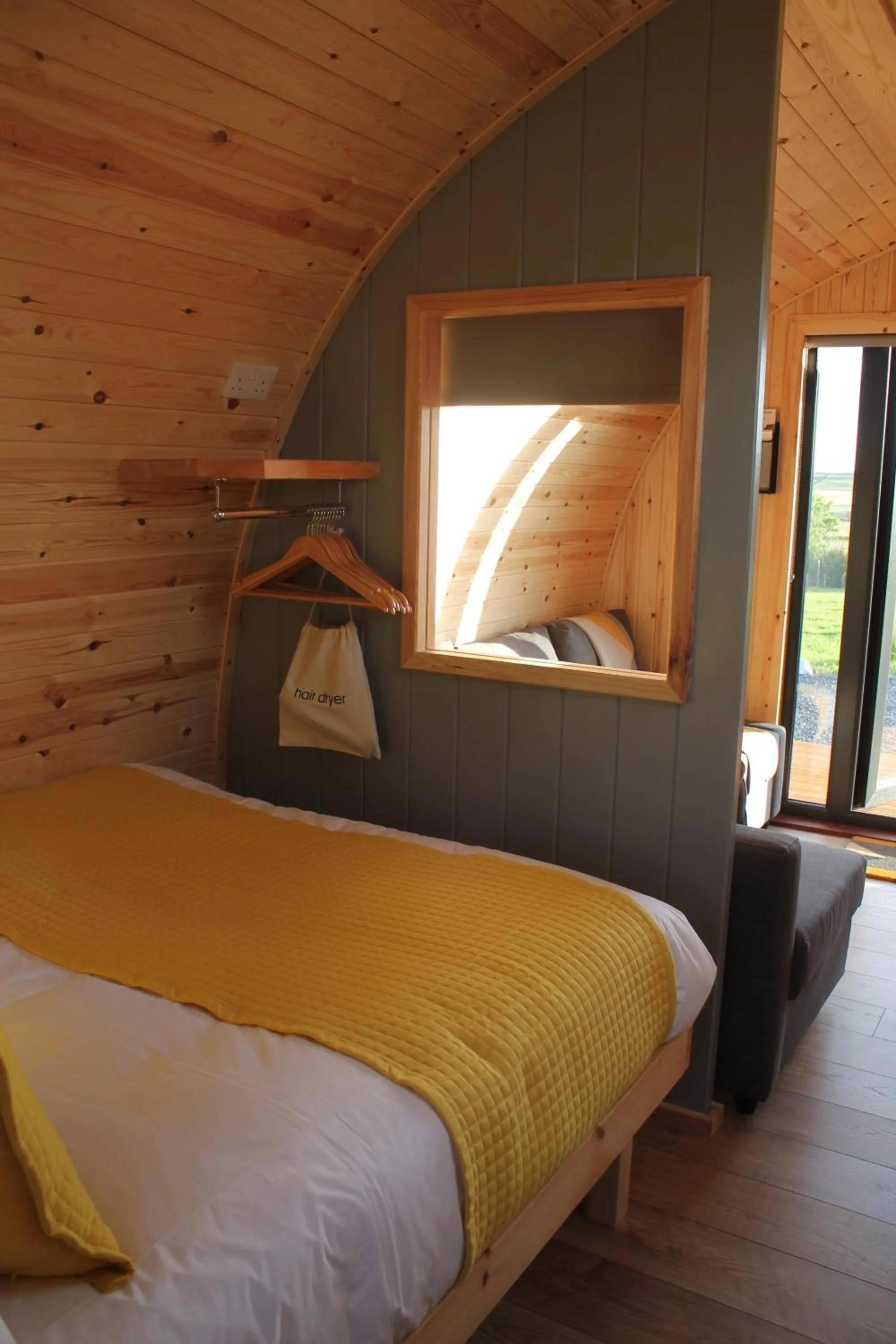 Bed in North Star Glamping