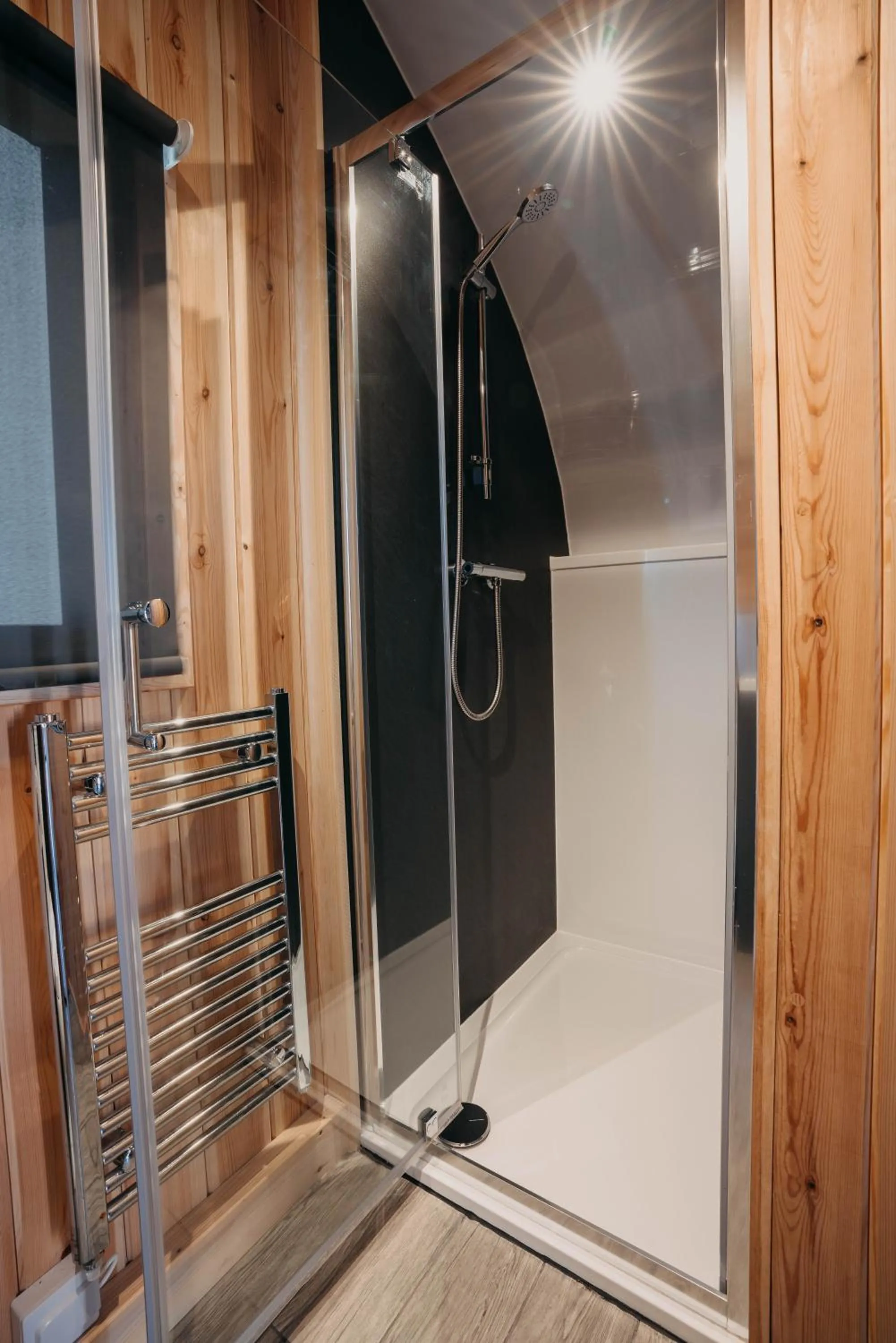 Shower in North Star Glamping