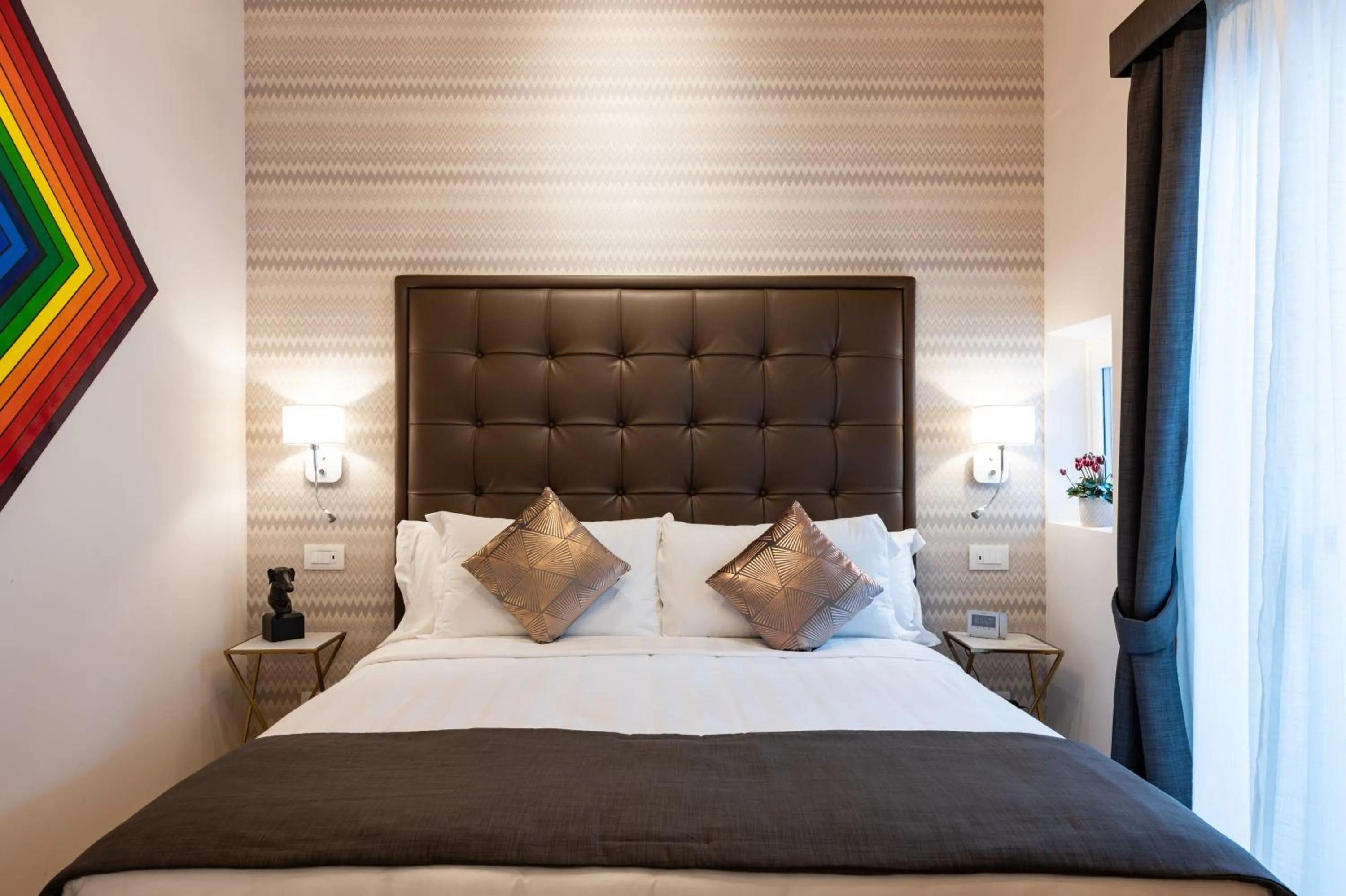 Bed in Kairos by Florence Art Apartments