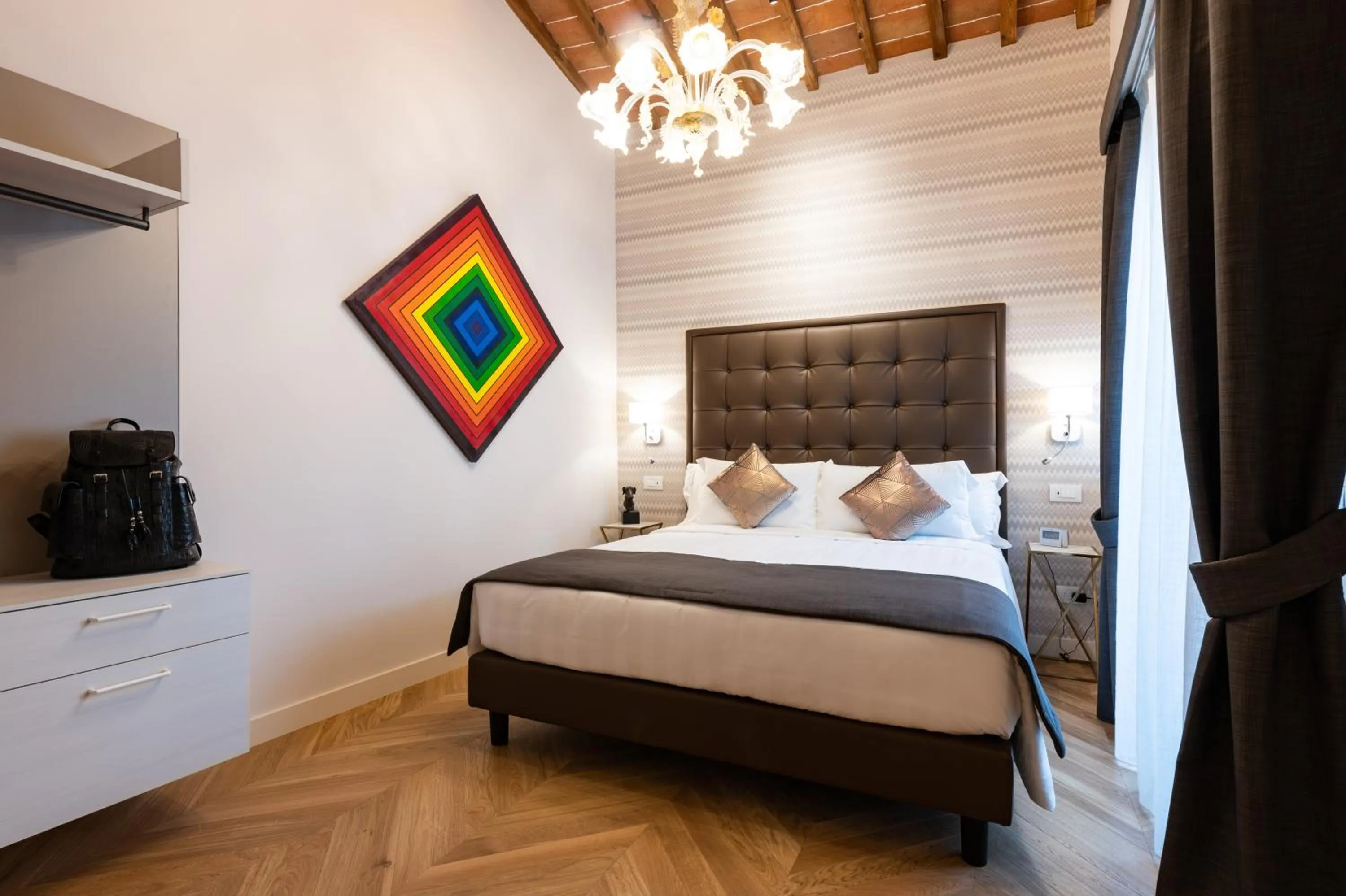 Bed in Kairos by Florence Art Apartments