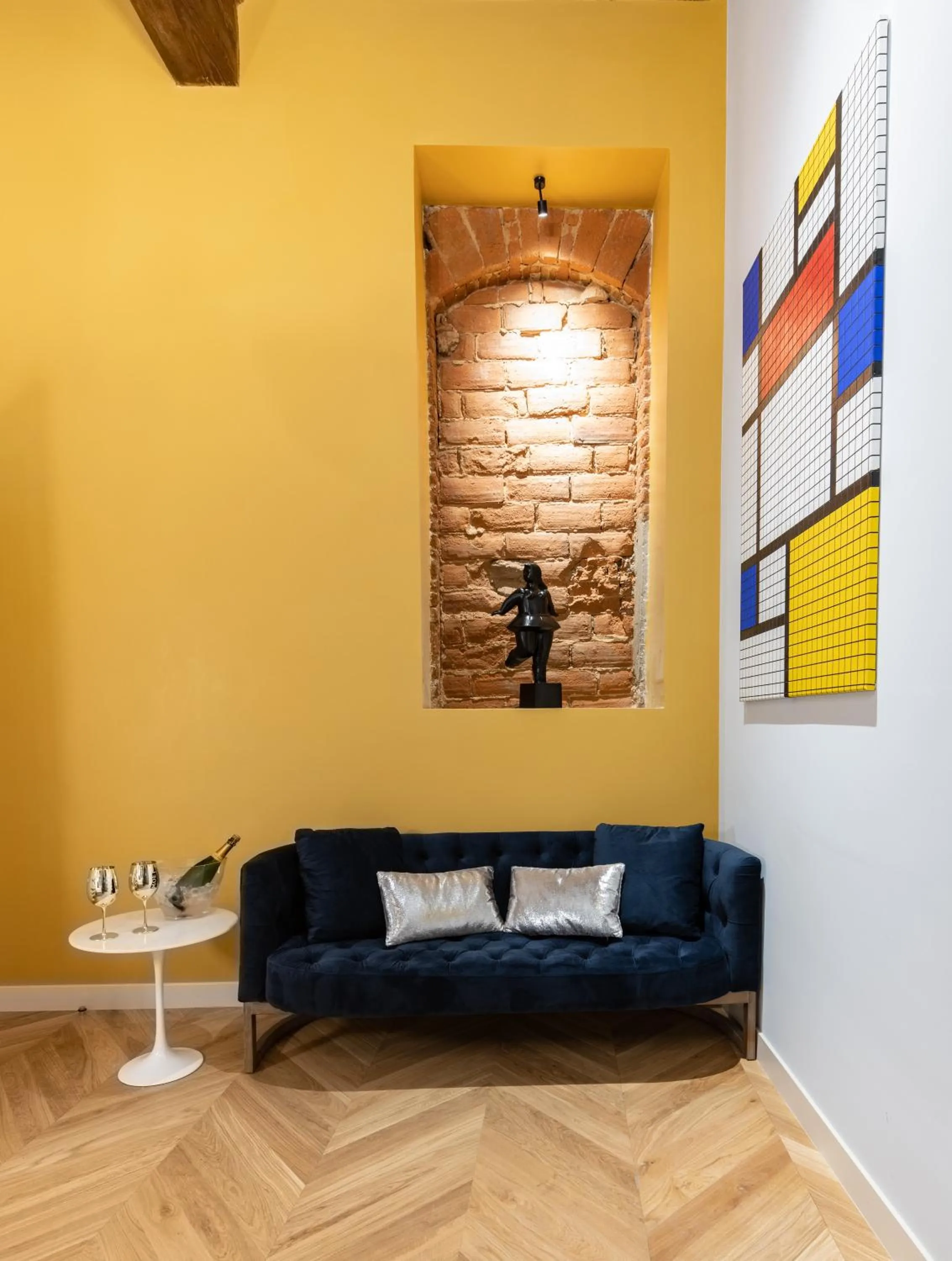 Seating area in Kairos by Florence Art Apartments