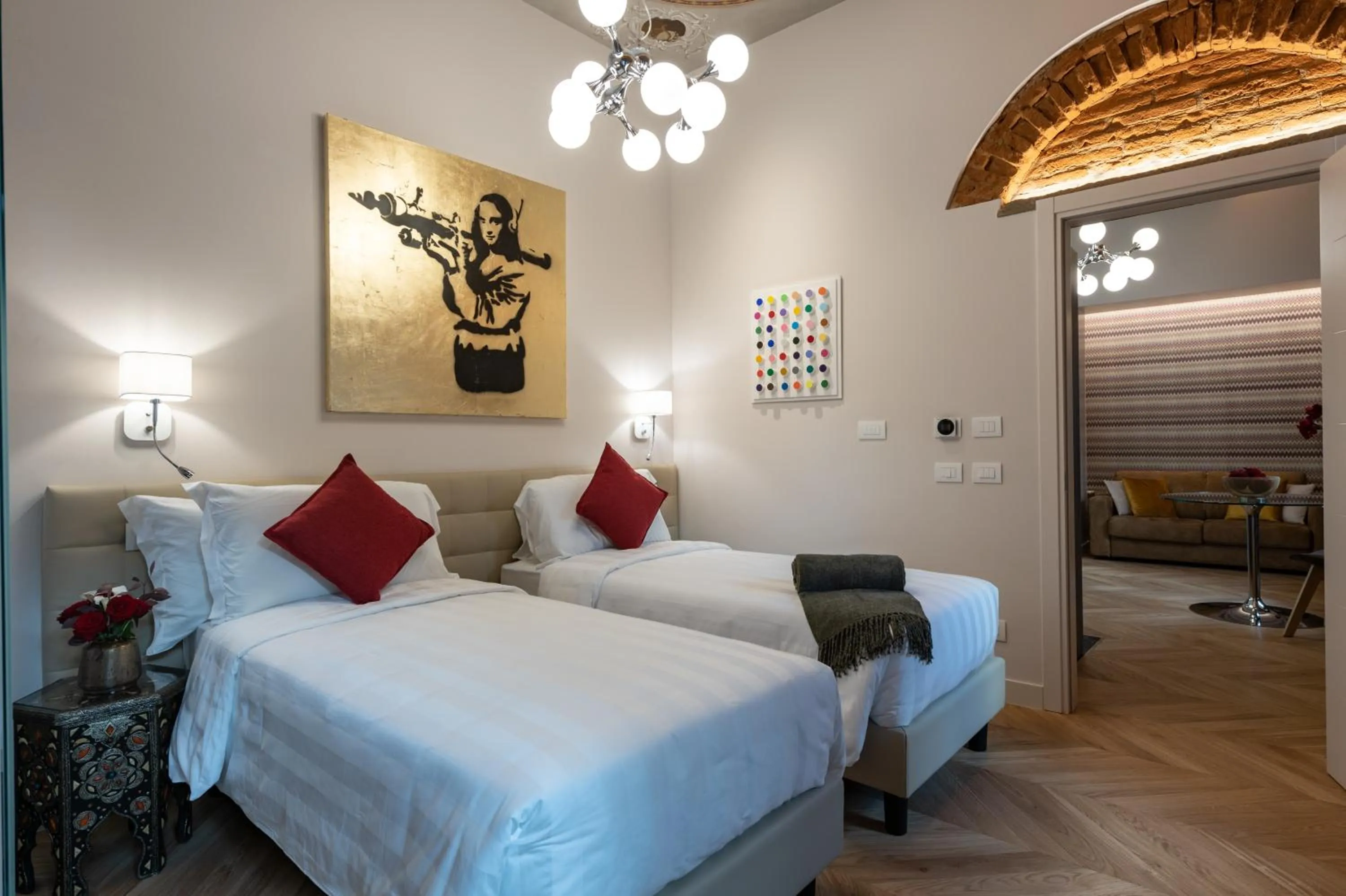 Bed in Kairos by Florence Art Apartments