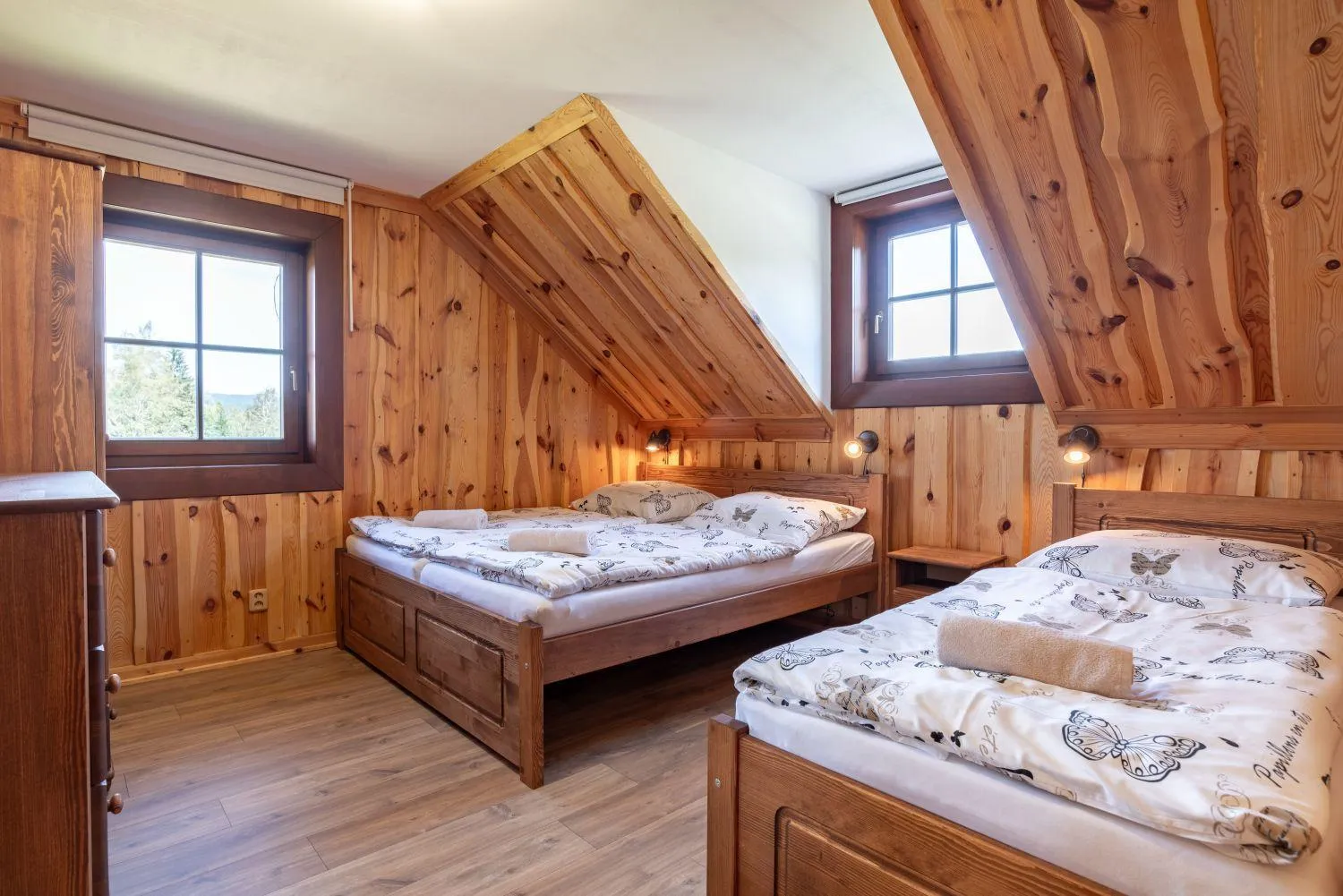 Property building, Bed in Apartmány Srub Výtoňka Lipno