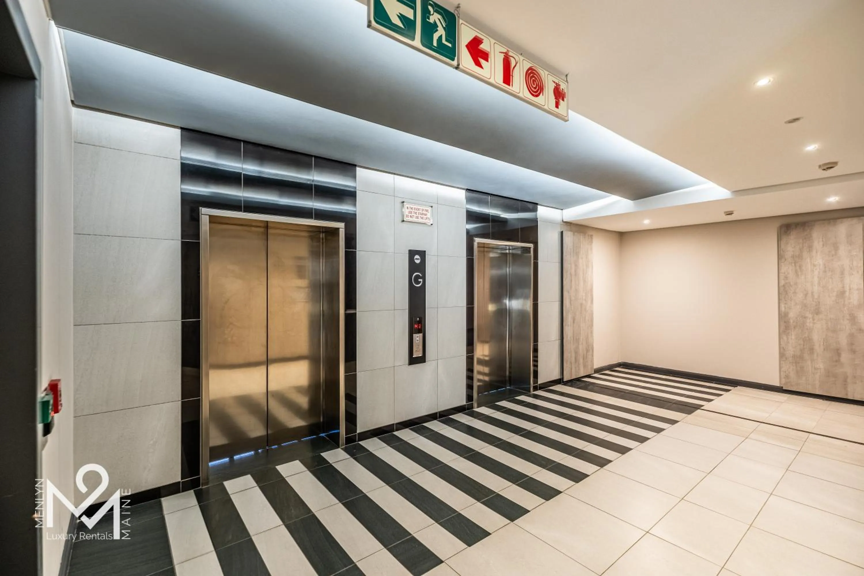 elevator in Menlyn Maine Luxury Rentals