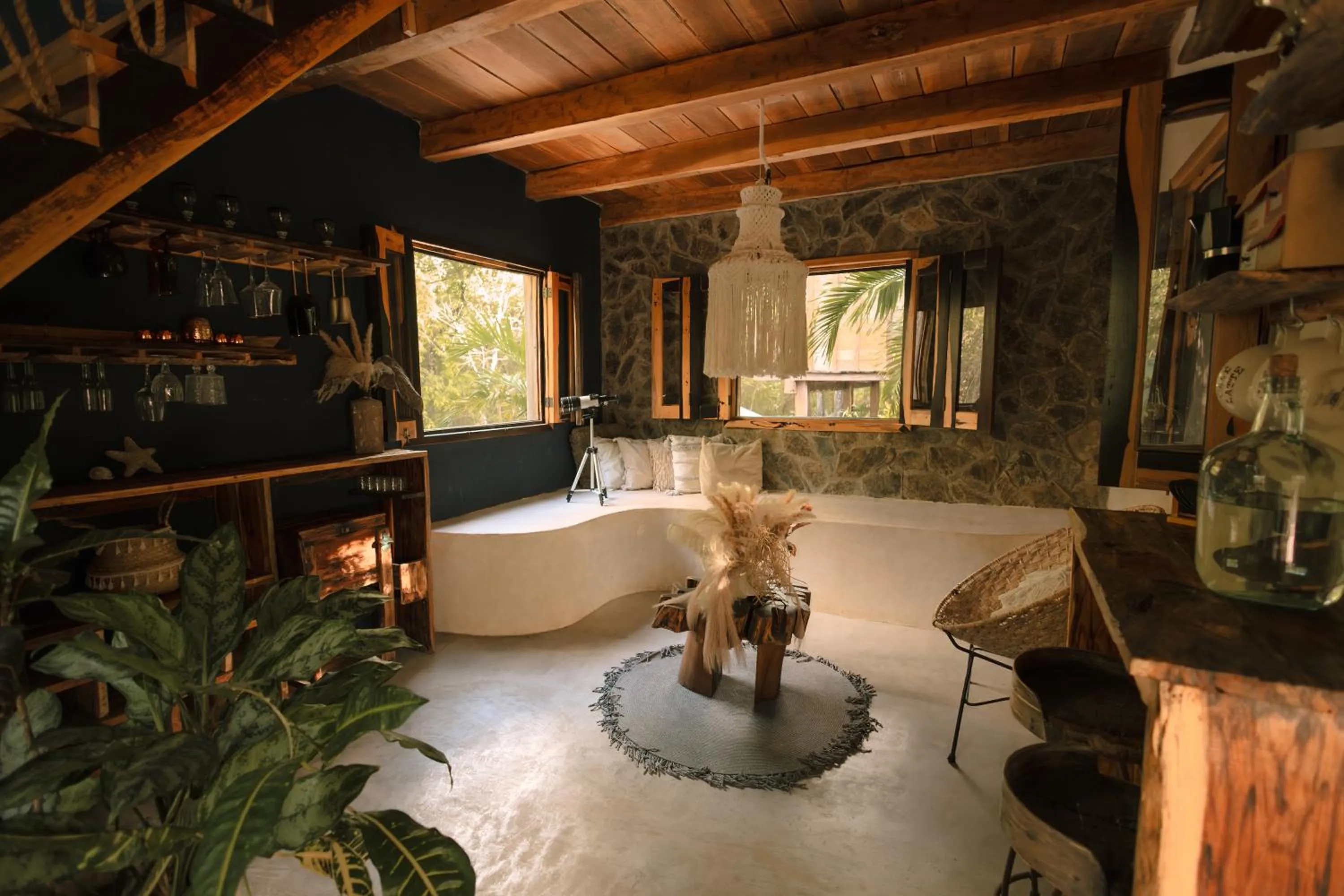 Living room in ANAND Ecoaldea