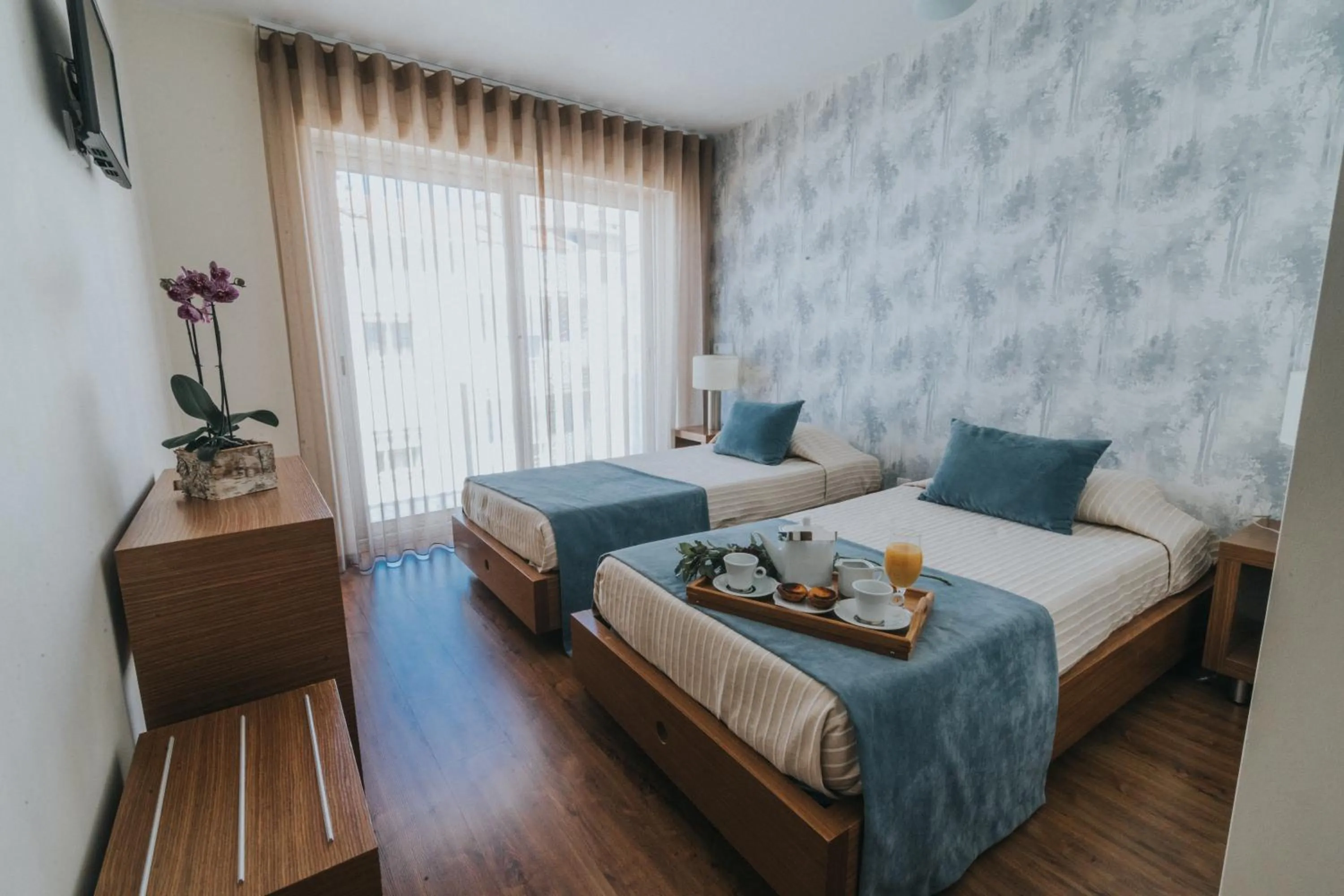 Bed in Hotel Nossa Senhora de Lurdes