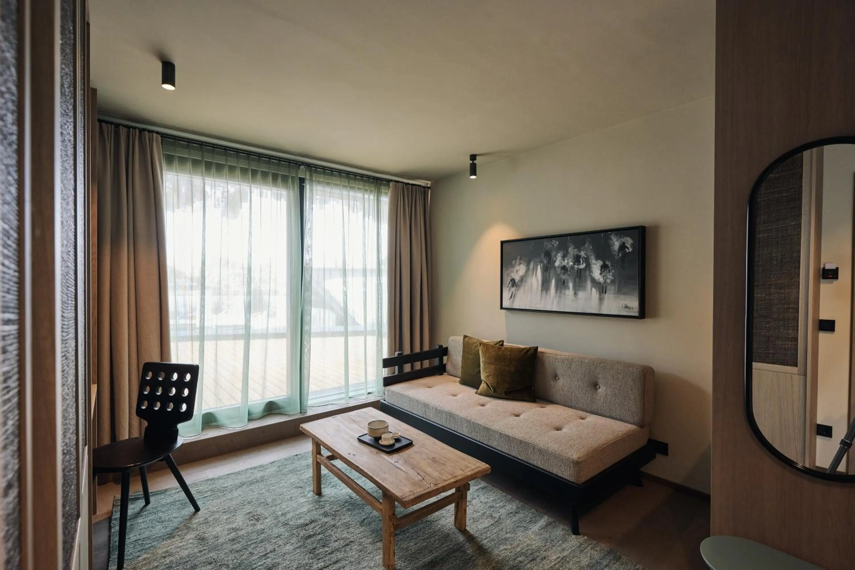 Living room, Bed in Ullrhaus - ST ANTON 4 Star Superior