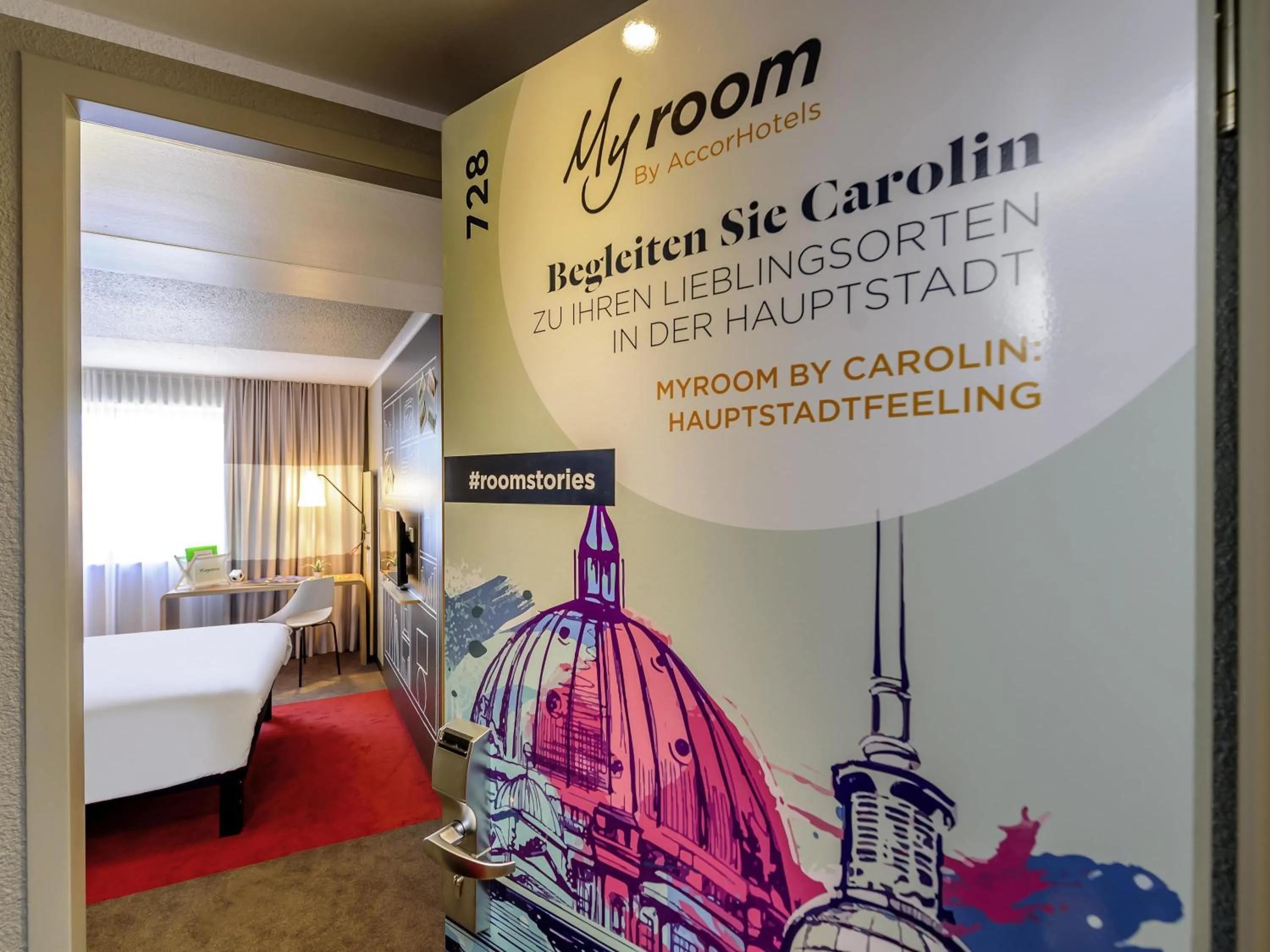 Bedroom in ibis Berlin Mitte