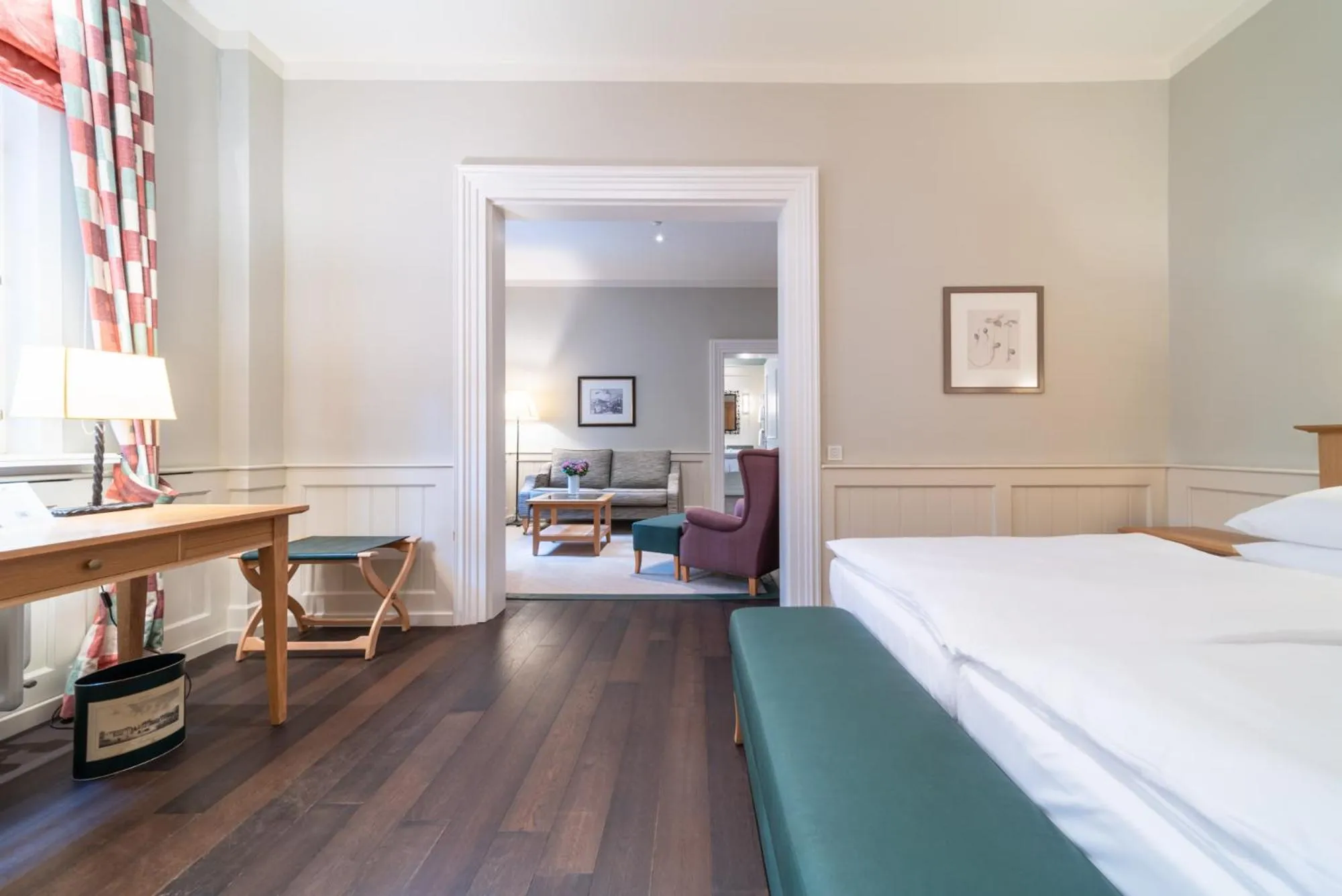 View (from property/room), Bed in Gräflicher Park Health & Balance Resort