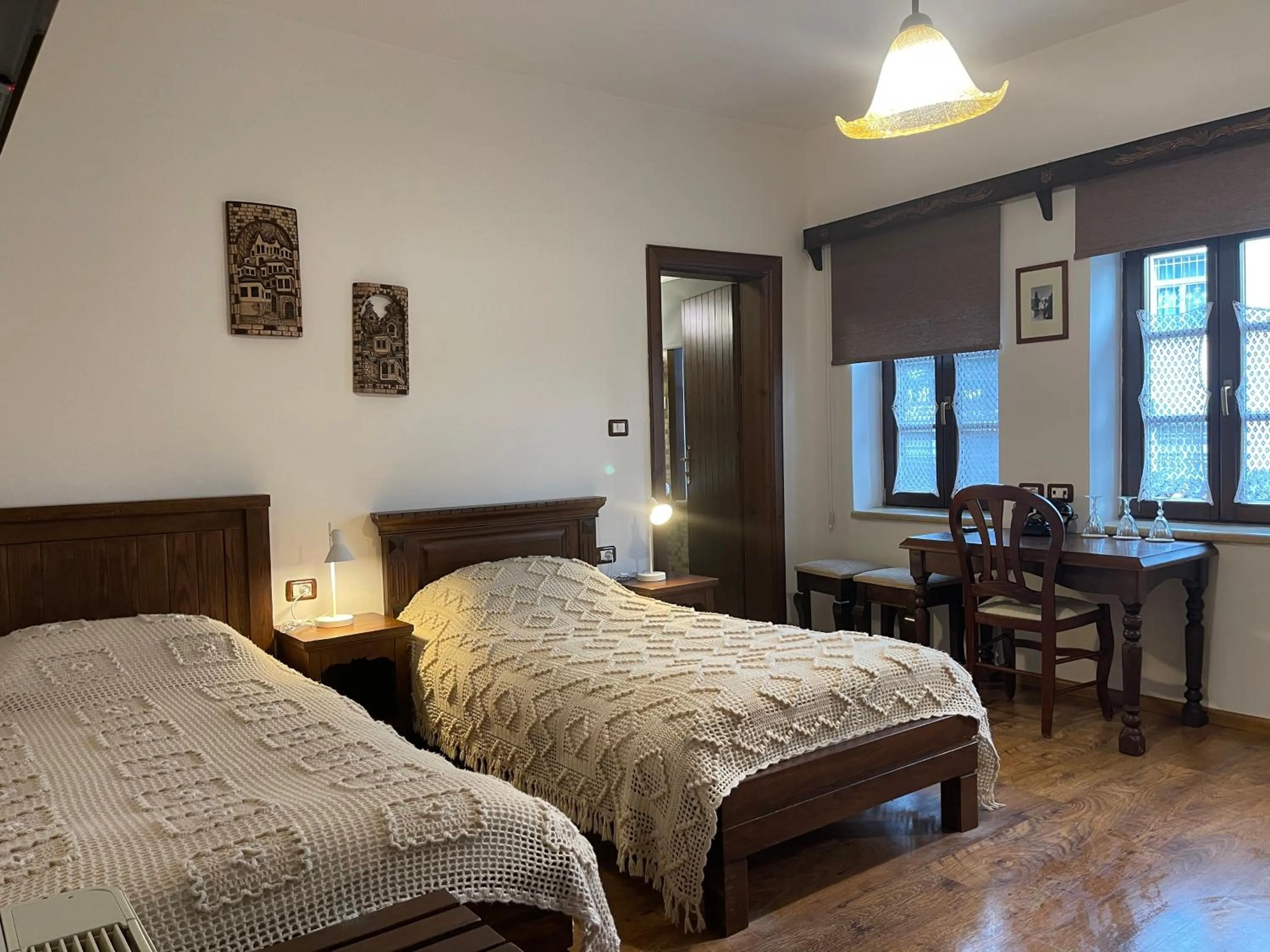 Bed in Hotel Mangalemi