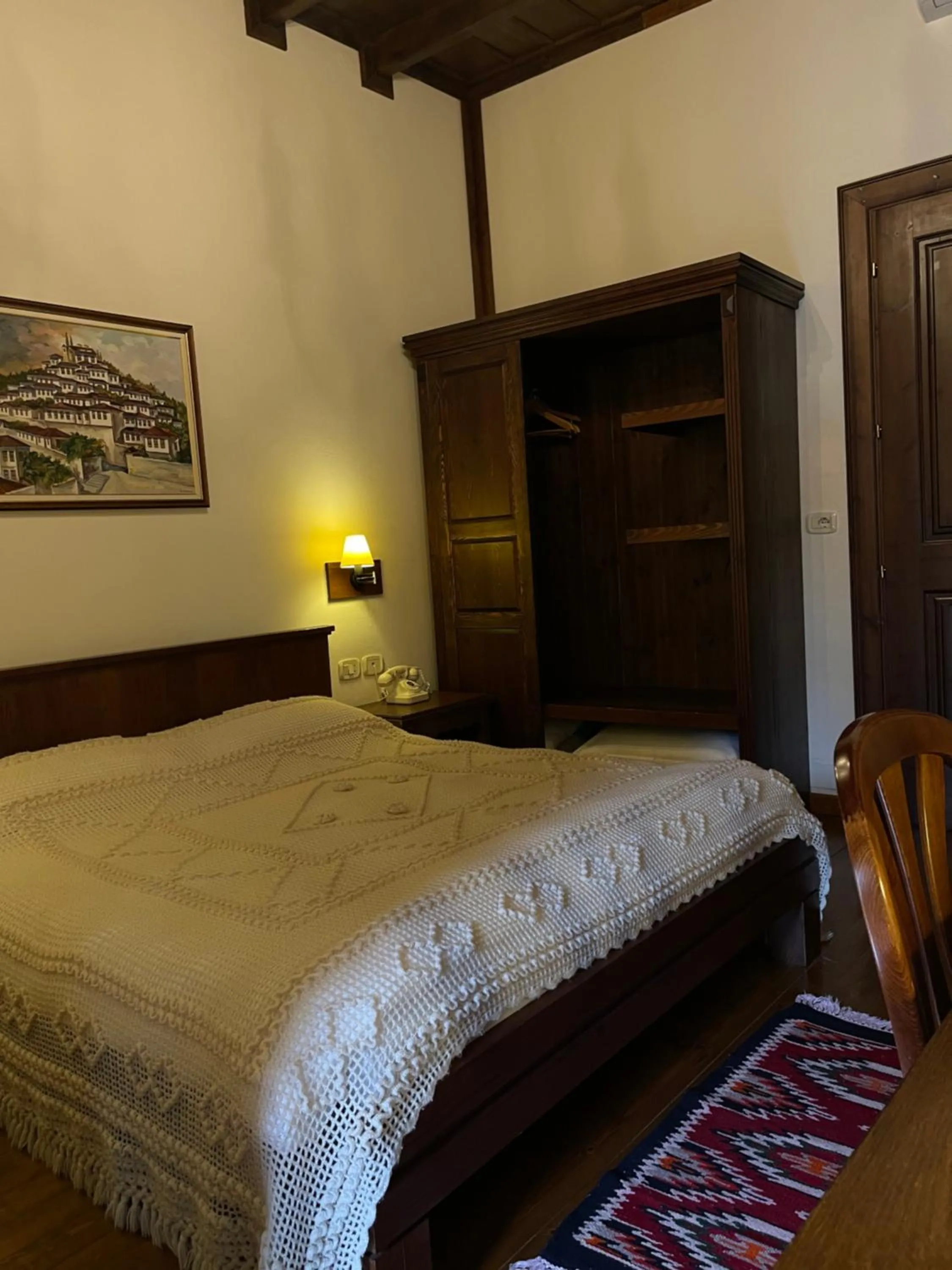 Bed in Hotel Mangalemi