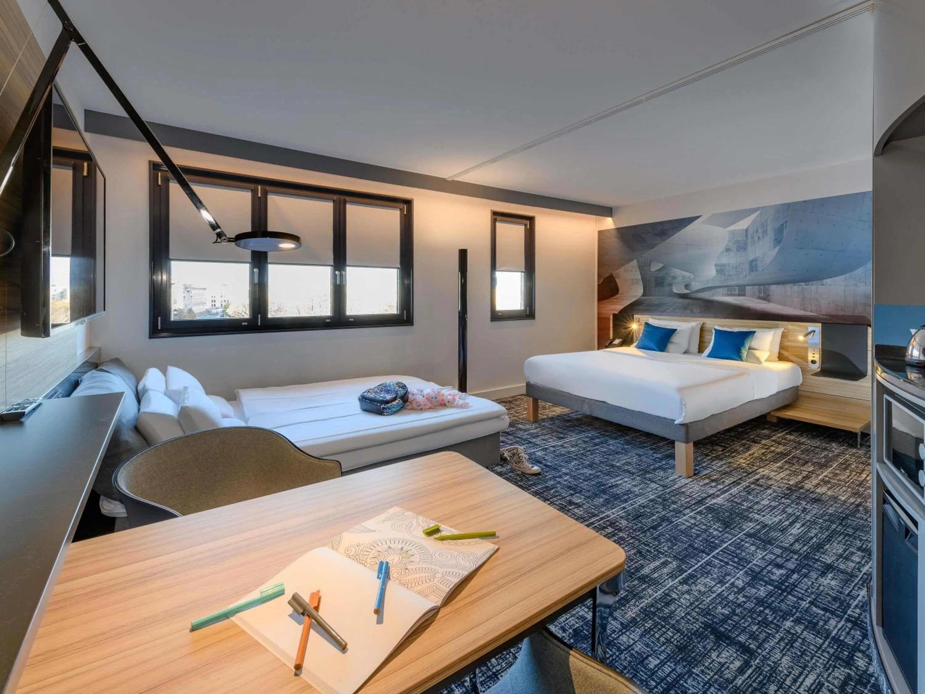 Bedroom, Bed in Novotel Suites Berlin City Potsdamer Platz