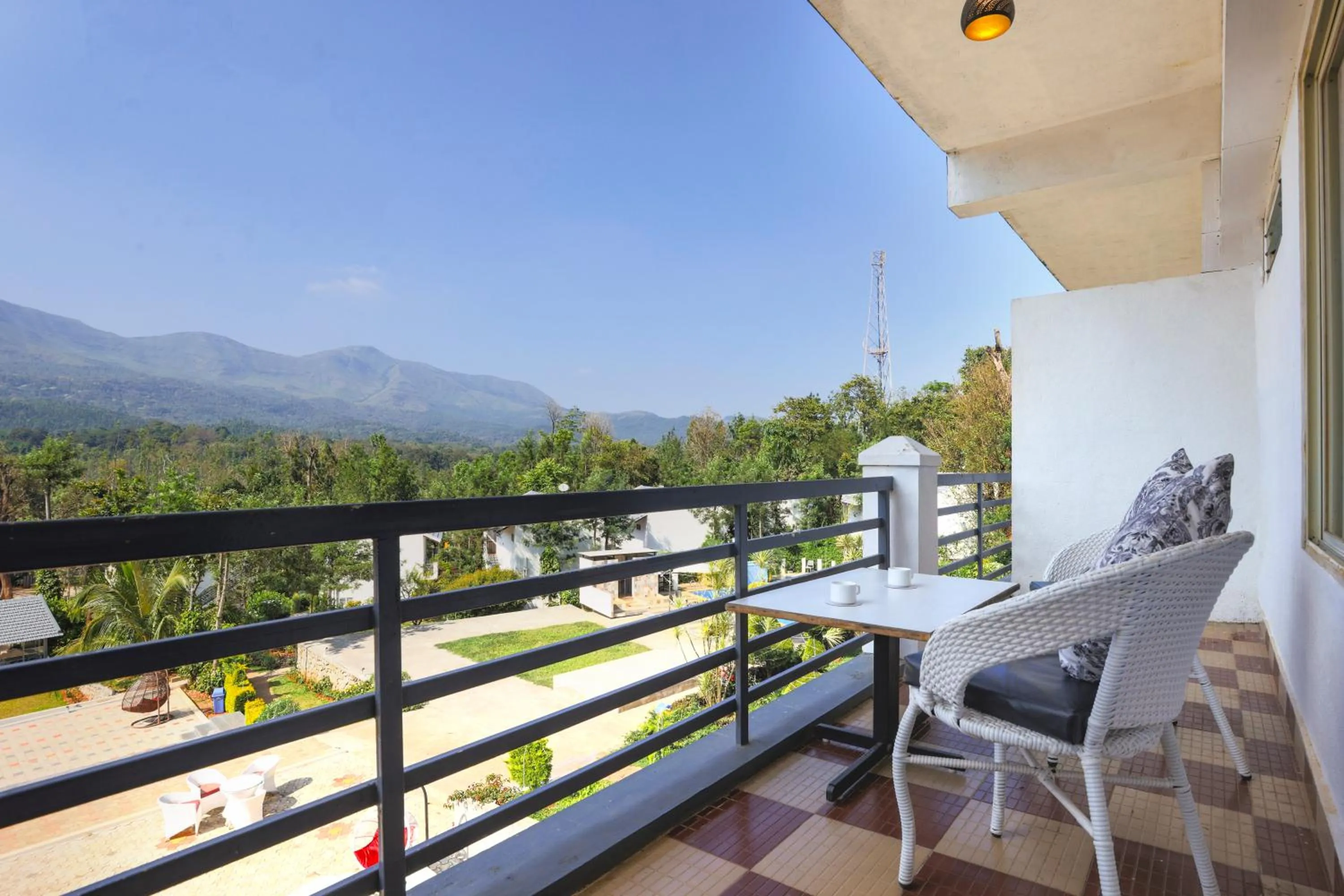 Patio in The Blossom Resort - Chikmagalur