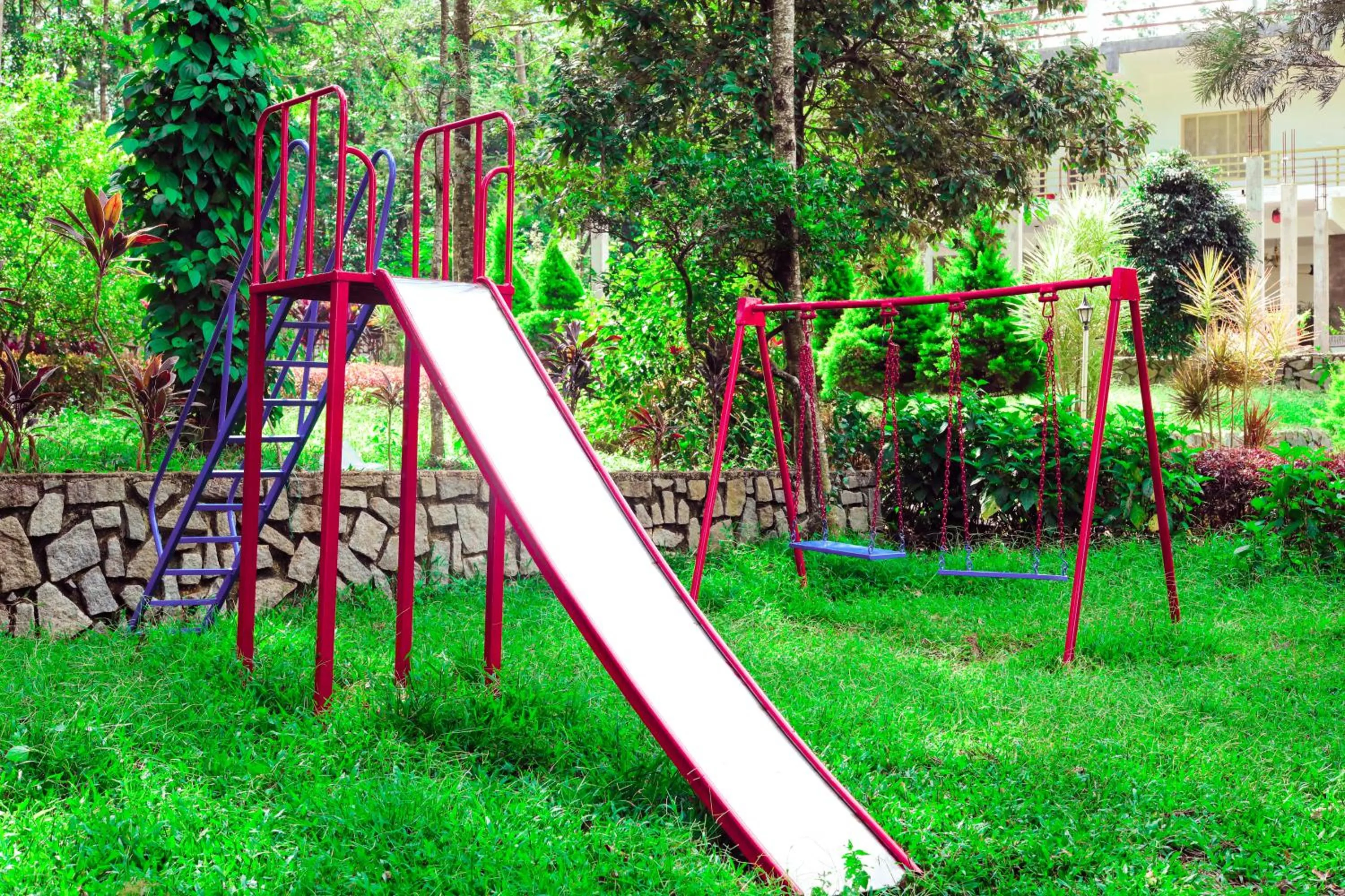 Children play ground in The Blossom Resort - Chikmagalur