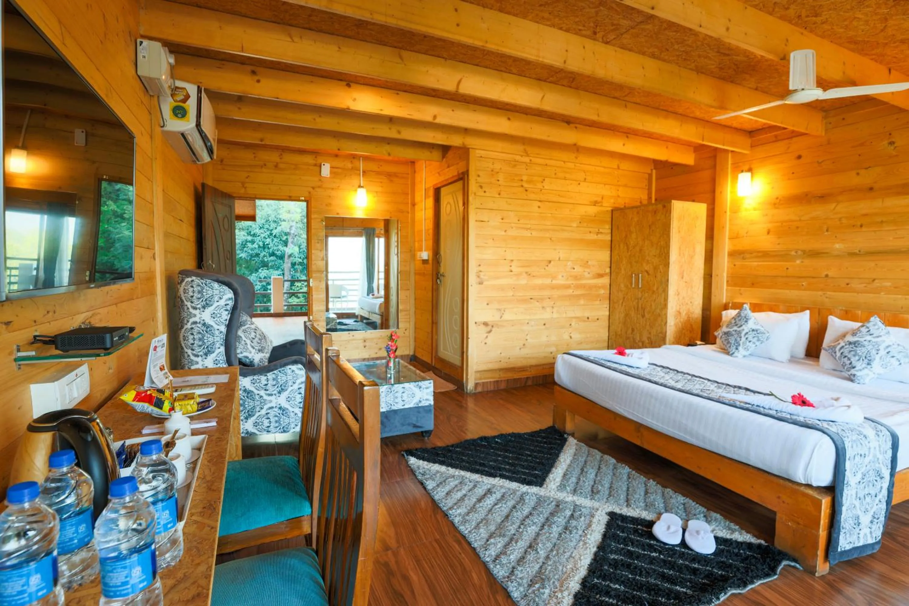 Bedroom, Bed in The Blossom Resort - Chikmagalur