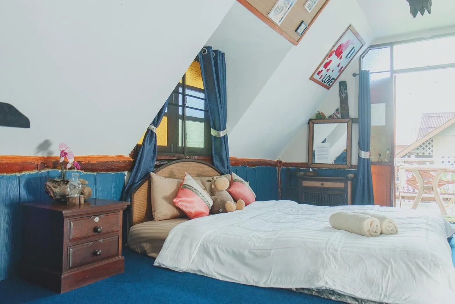 Bedroom, Bed in Baansuan Chomchun