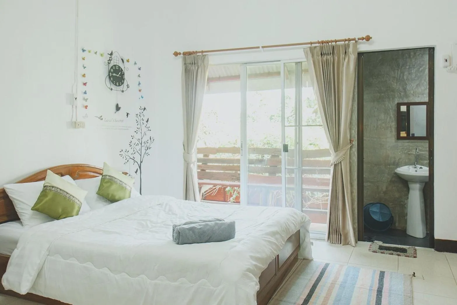 Bed in Baansuan Chomchun