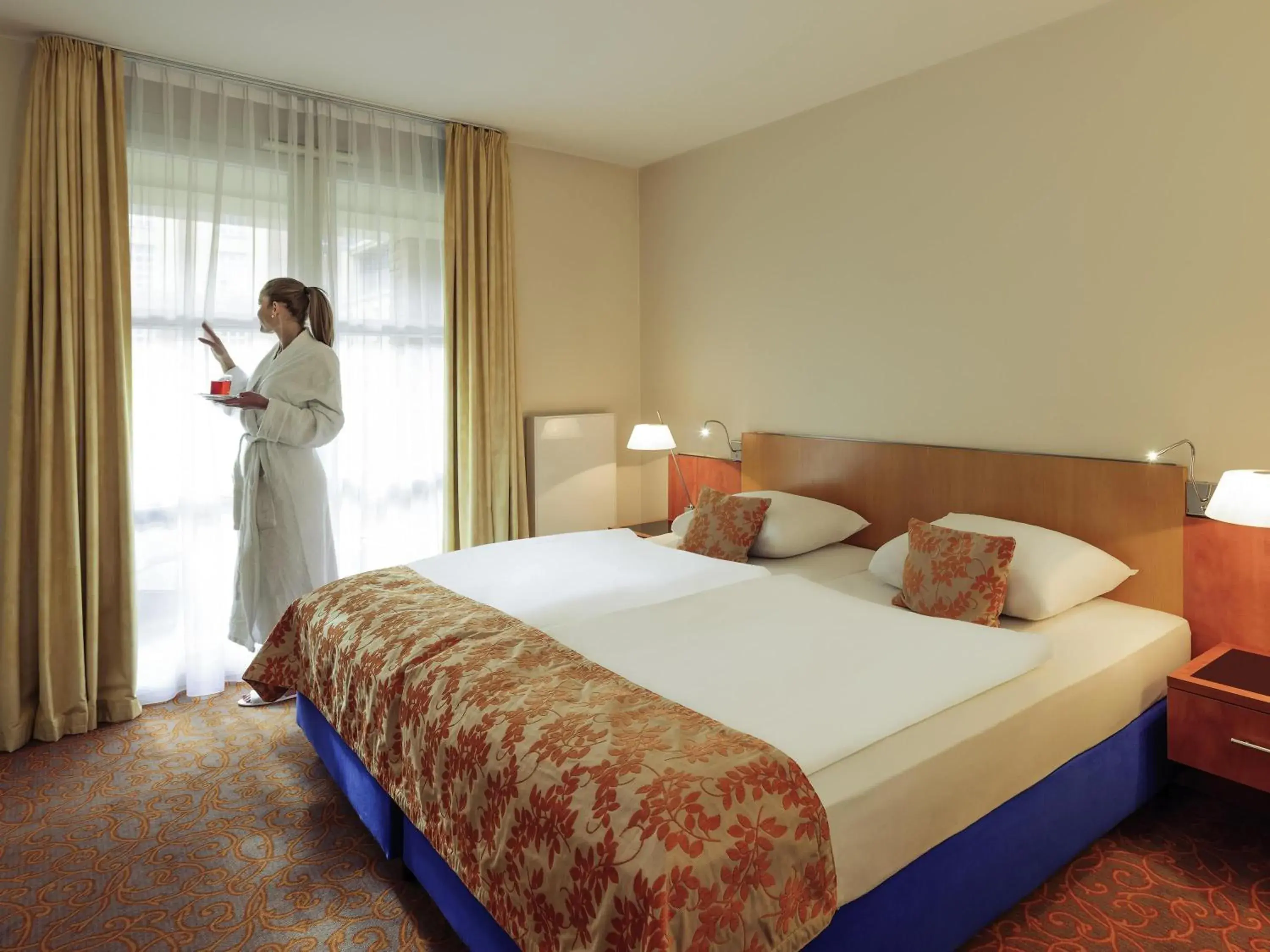 Bedroom, Bed in Mercure Hotel & Residenz Berlin Checkpoint Charlie Bedroom, Bed in Mercure Hotel & Residenz Berlin Checkpoint Charlie