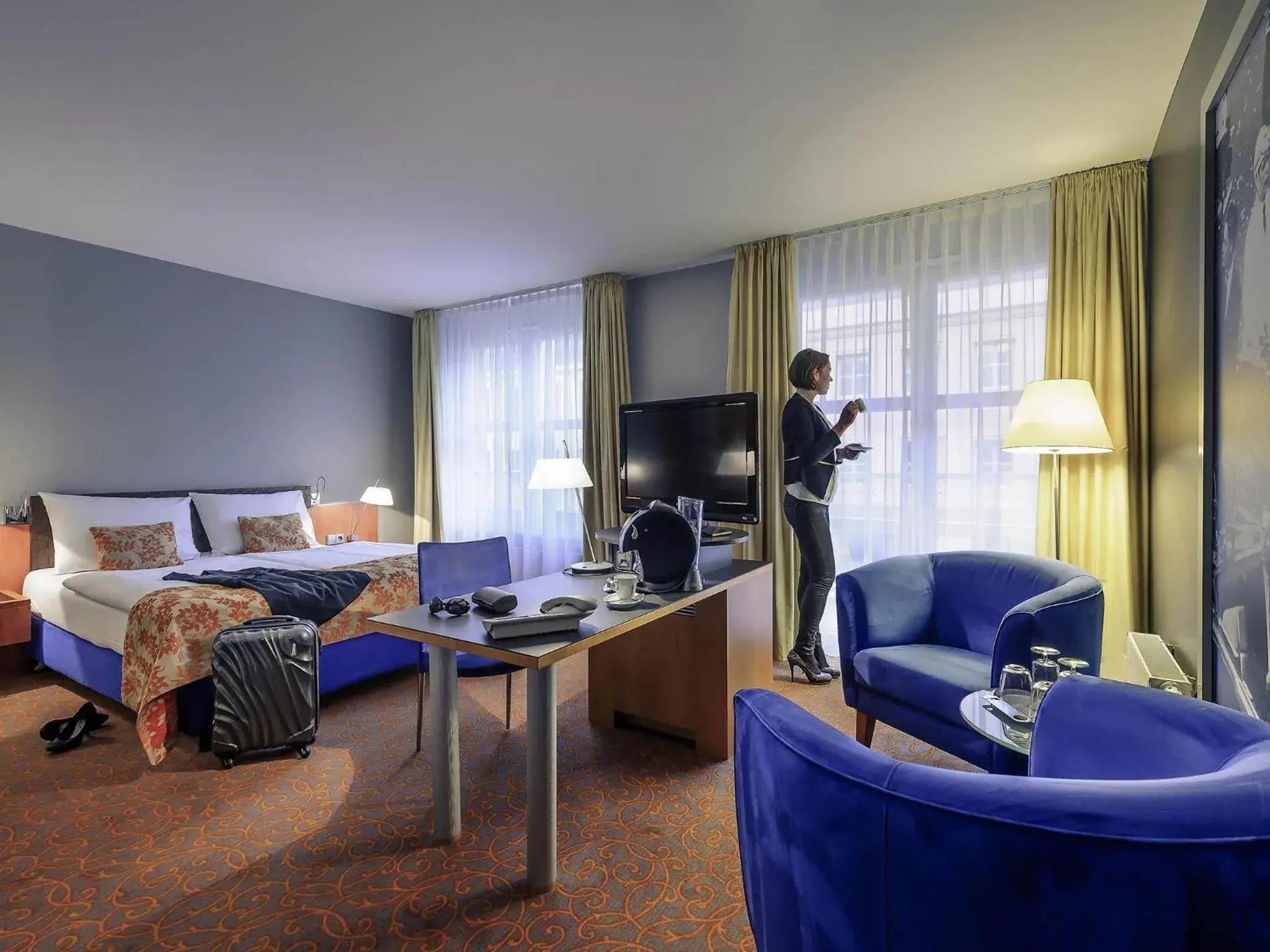 Bedroom in Mercure Hotel & Residenz Berlin Checkpoint Charlie Bedroom in Mercure Hotel & Residenz Berlin Checkpoint Charlie