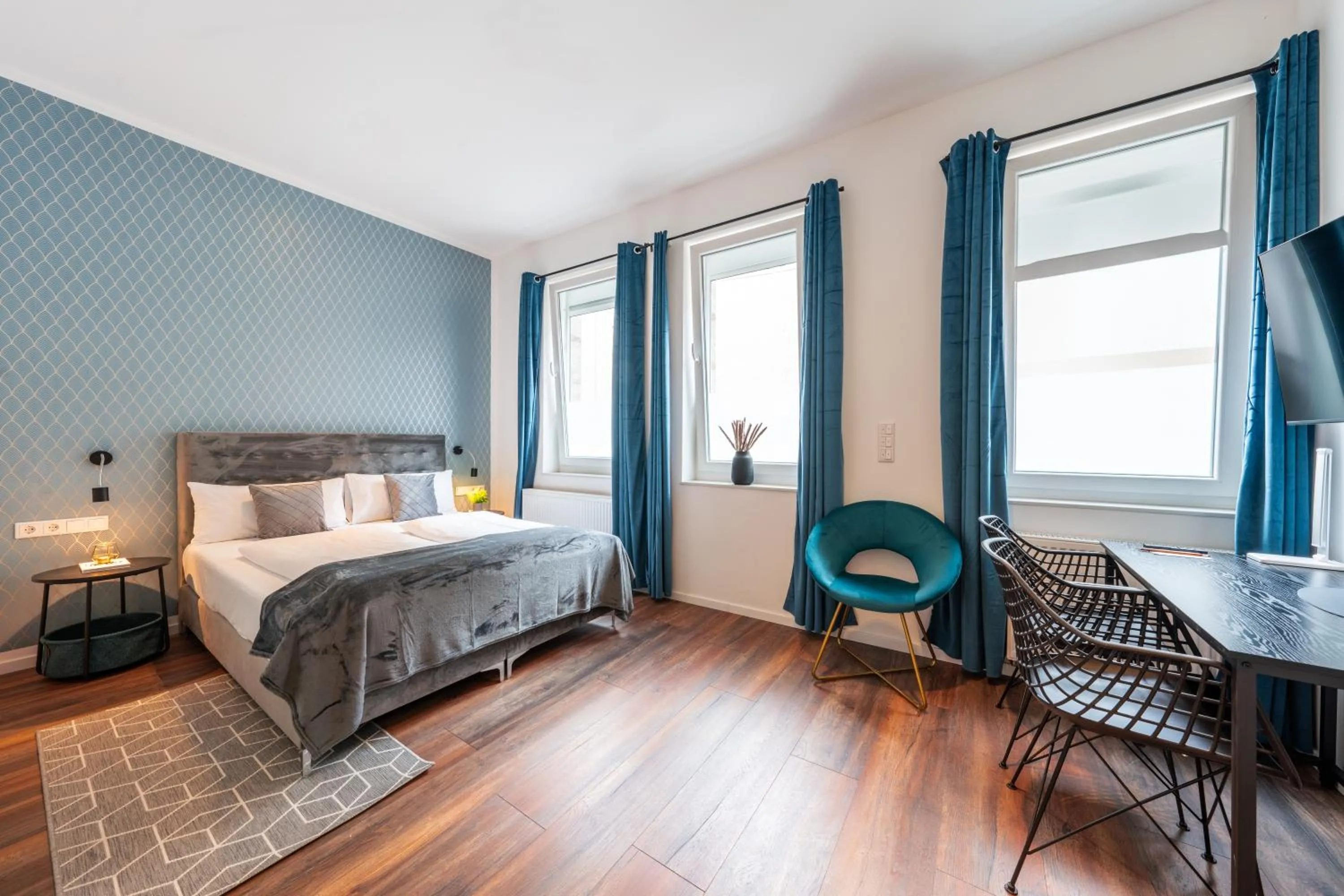 Bedroom, Bed in Nurban Apartments GoHo