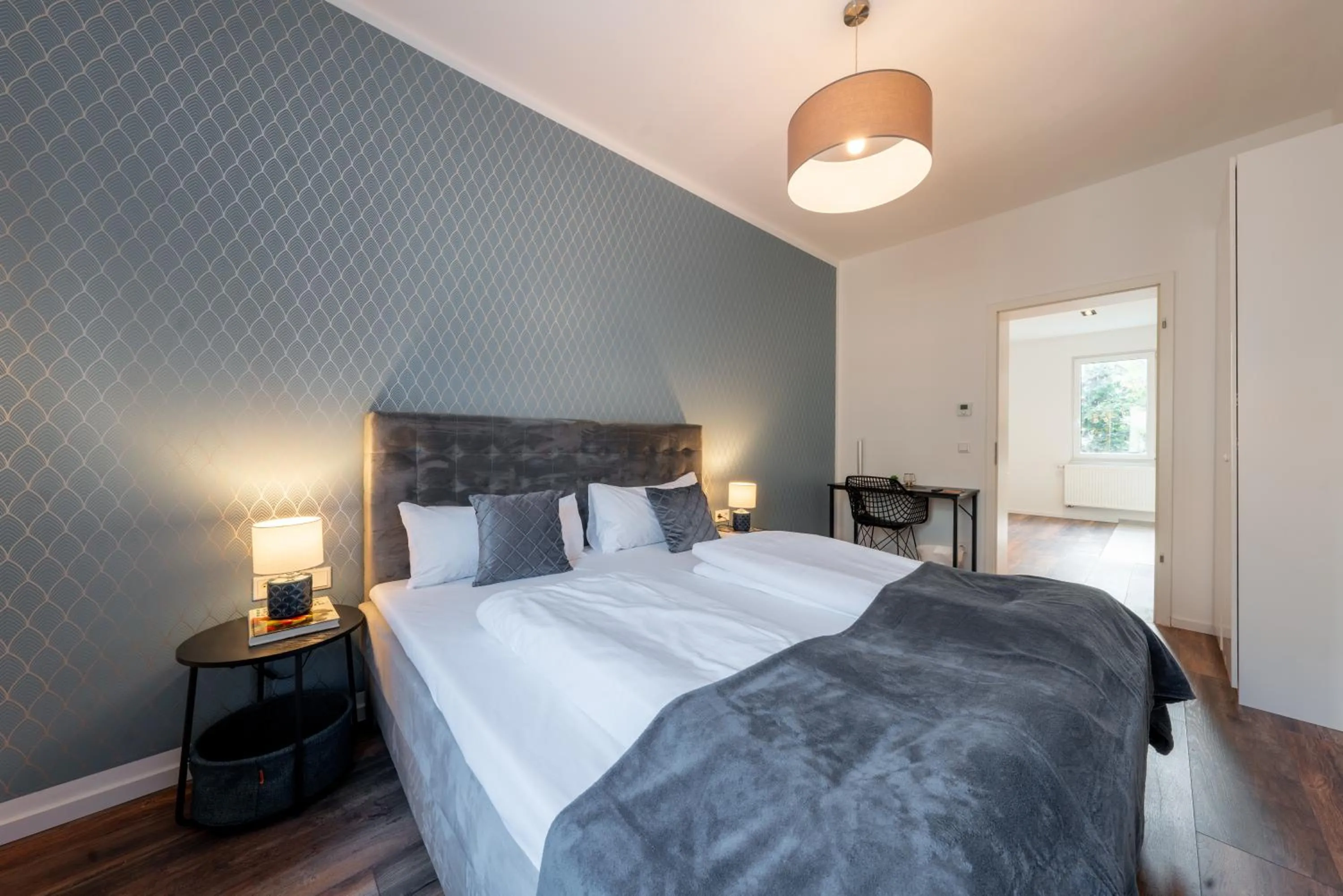Bedroom, Bed in Nurban Apartments GoHo