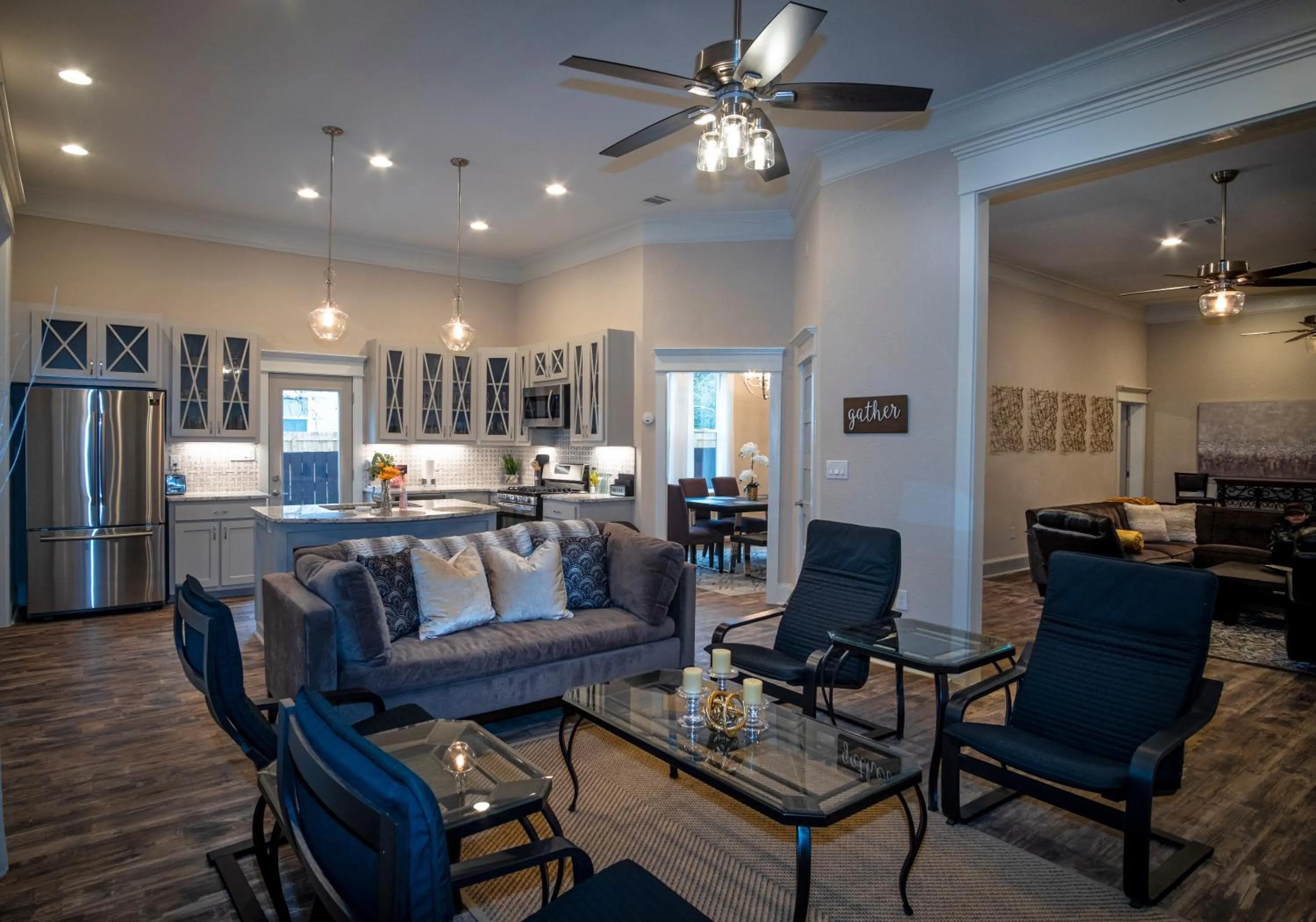 Living room in BRAND NEW Large Impressive House Near Downtown!