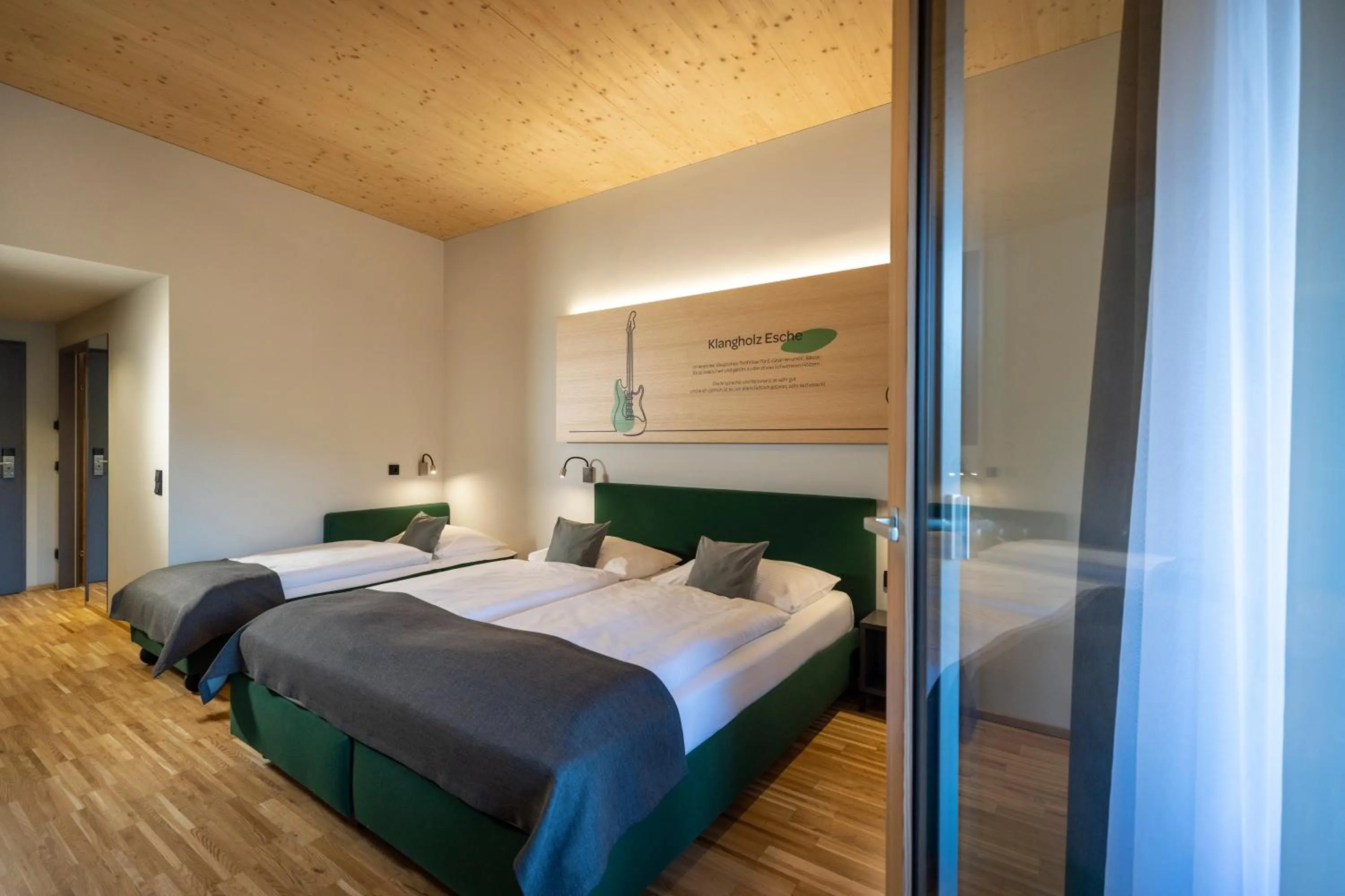 Photo of the whole room, Bed in JUFA Hotel Laterns - Klangholzhus