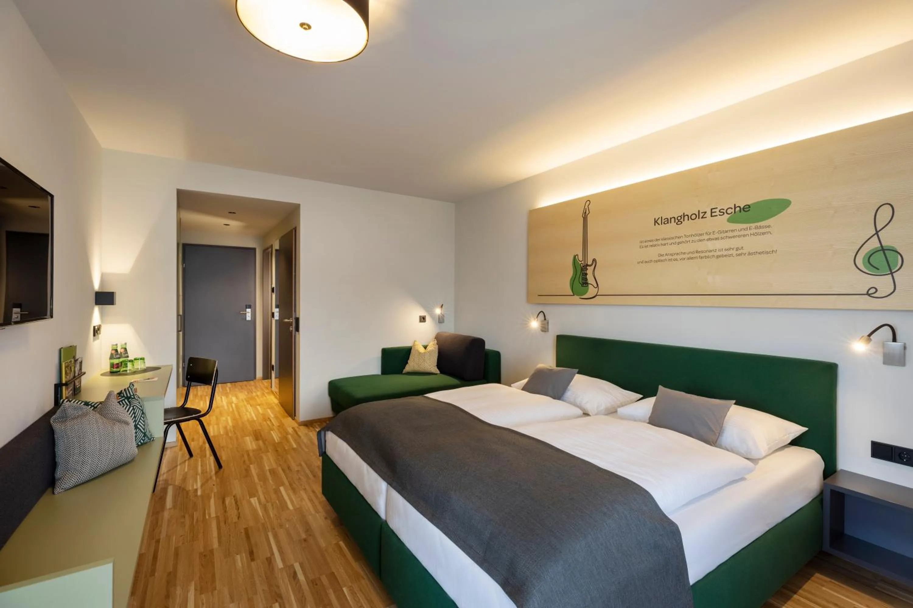 Photo of the whole room, Bed in JUFA Hotel Laterns - Klangholzhus