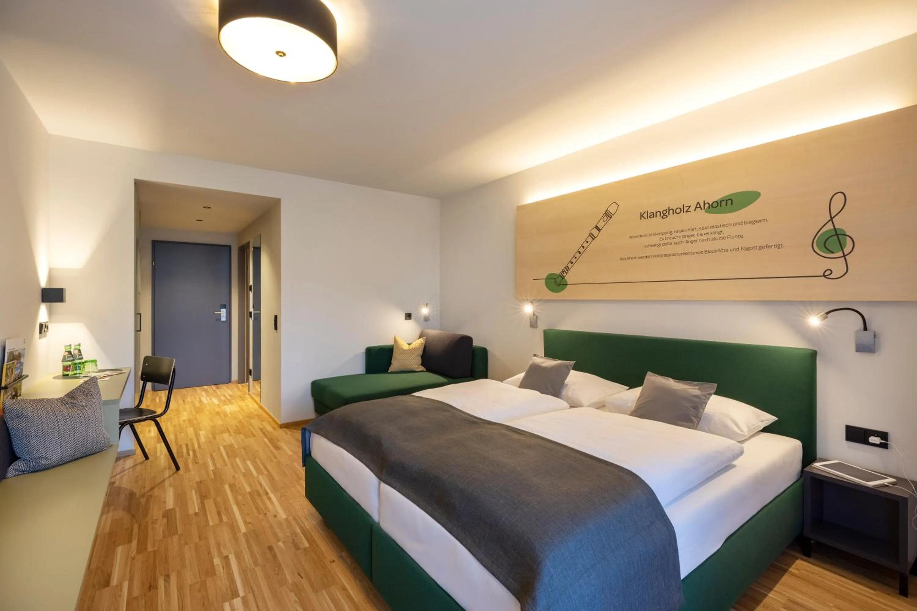 Photo of the whole room, Bed in JUFA Hotel Laterns - Klangholzhus