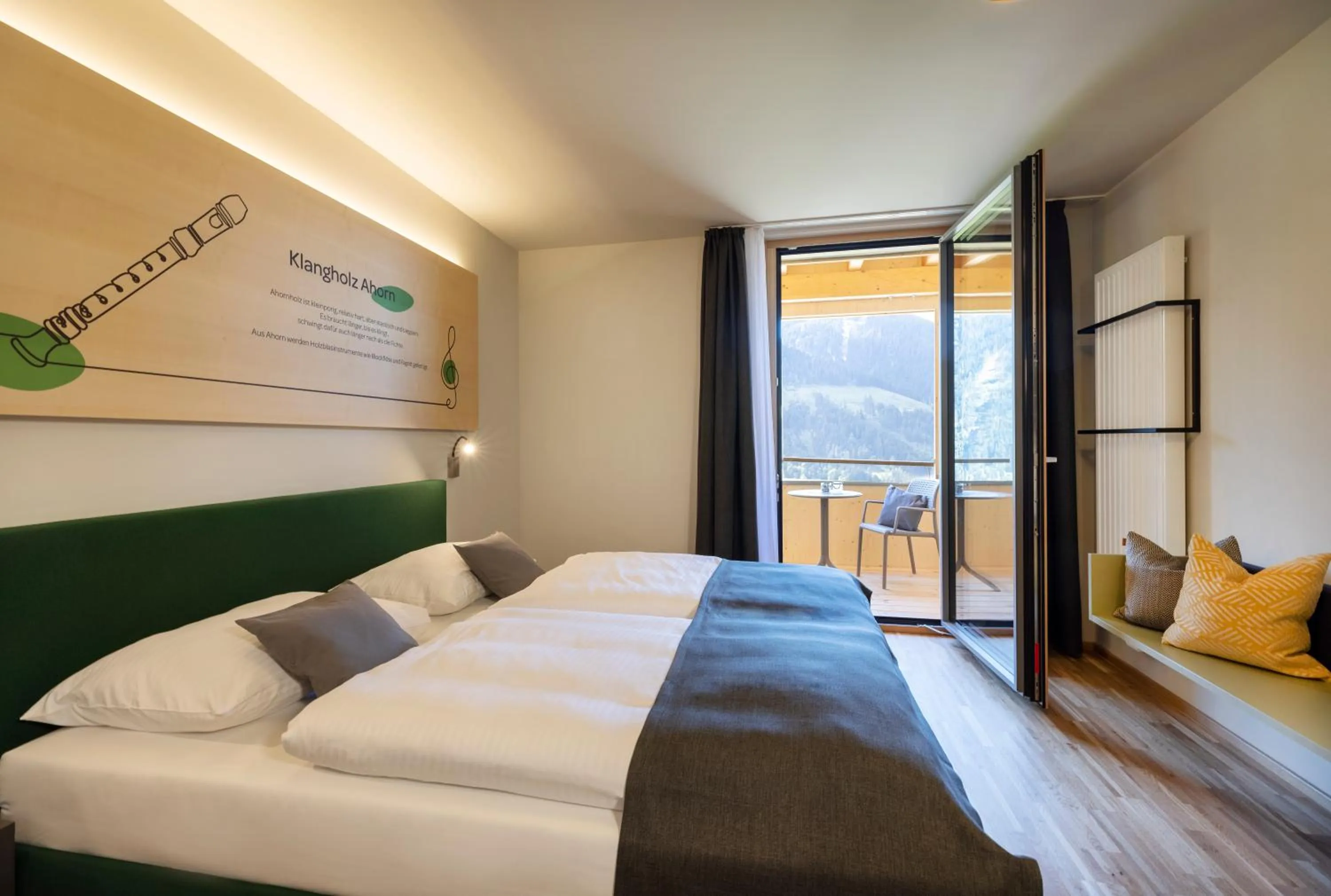 Photo of the whole room, Bed in JUFA Hotel Laterns - Klangholzhus