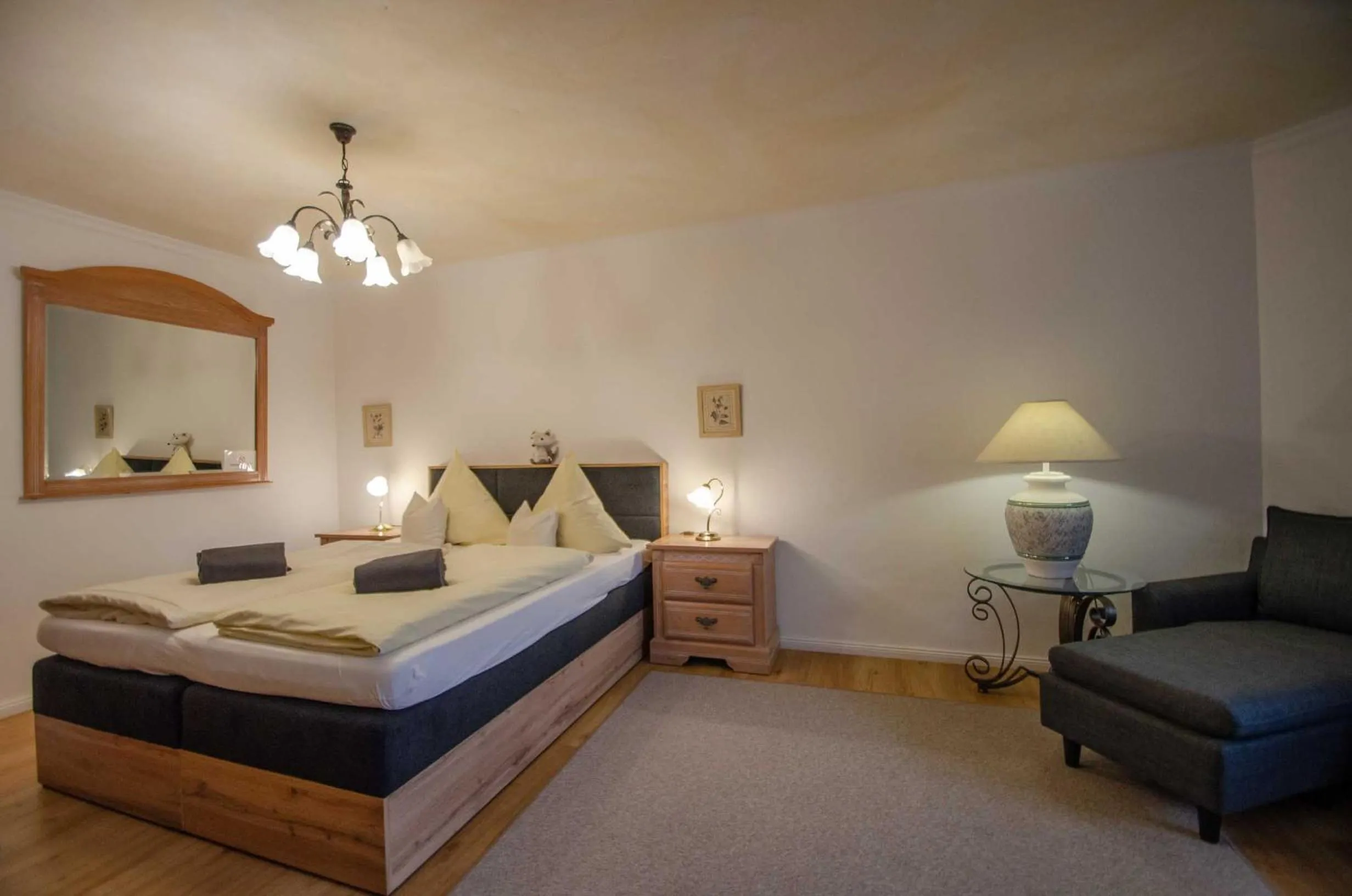 Photo of the whole room, Bed in Hotel Ferienhaus Fux