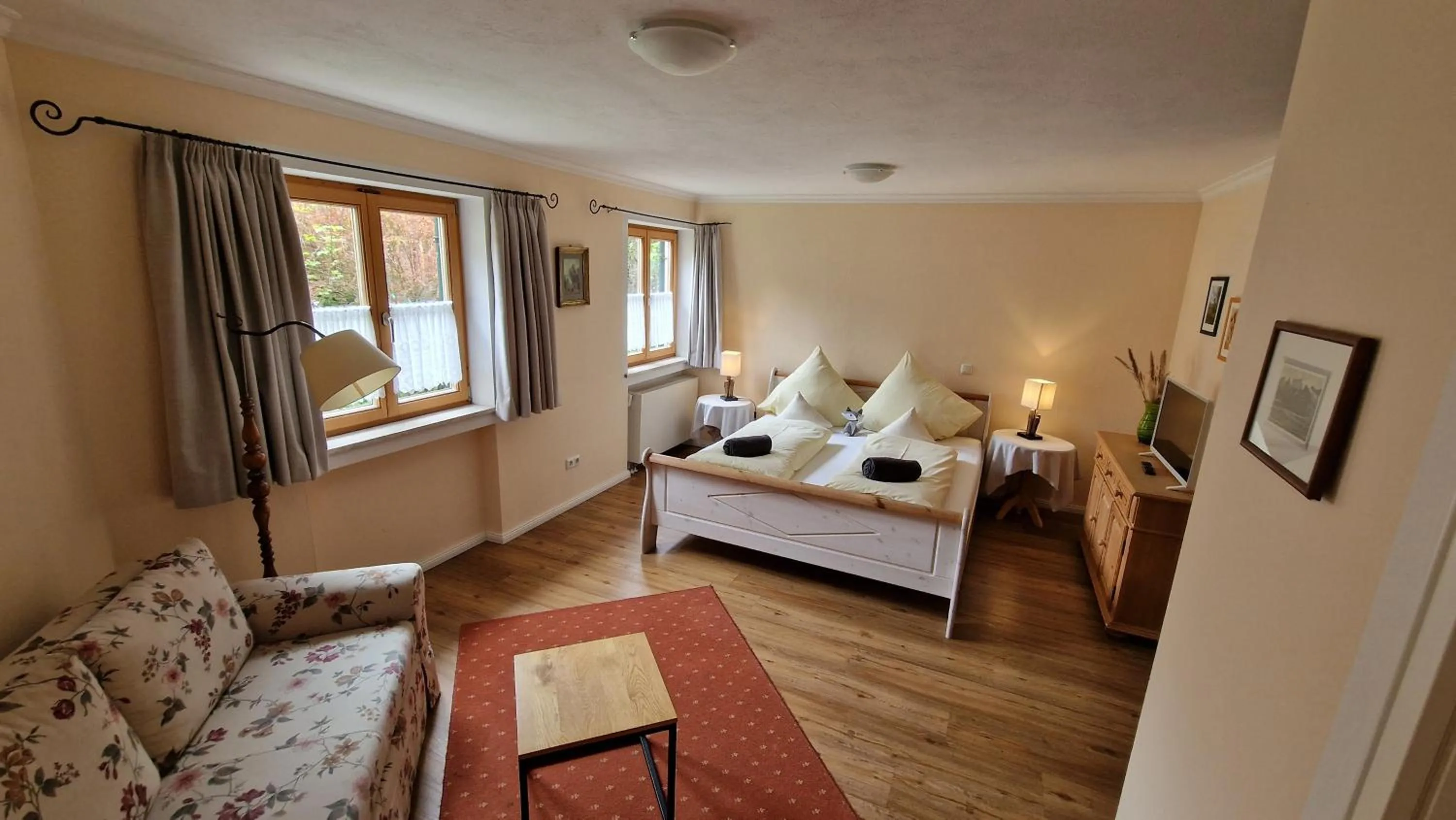 View (from property/room), Bed in Hotel Ferienhaus Fux