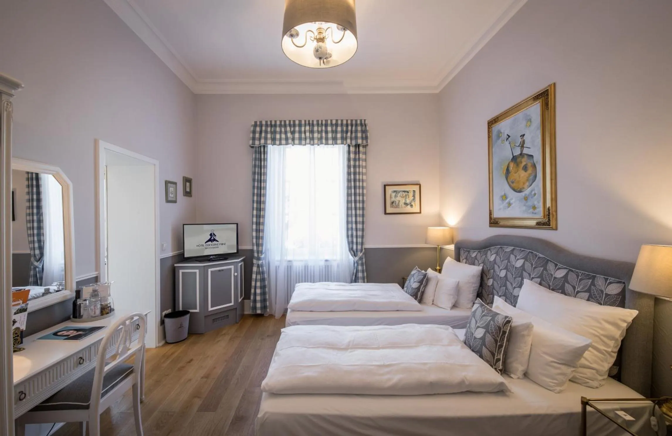 Bed in Hotel Der Kleine Prinz