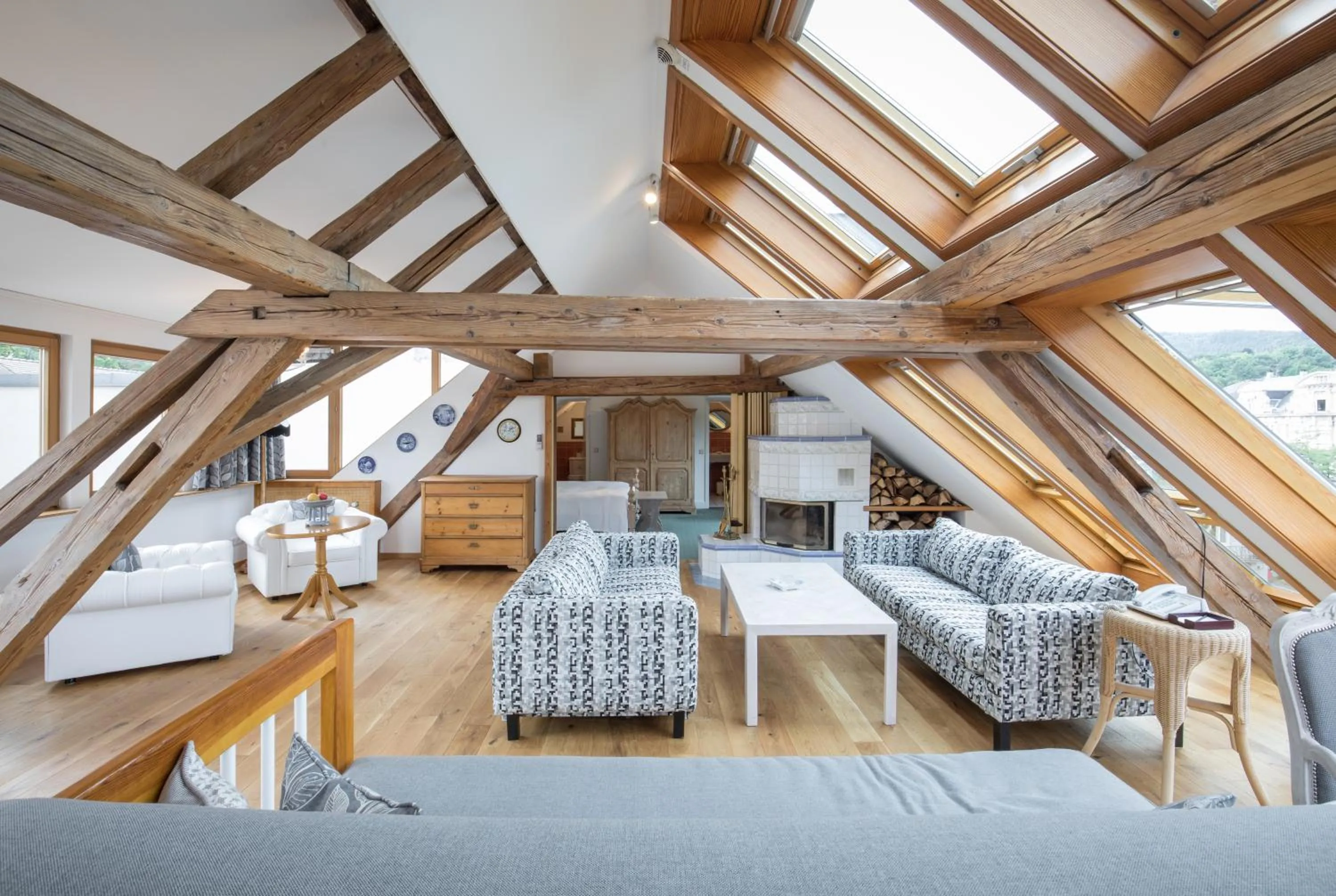 Living room, Bed in Hotel Der Kleine Prinz