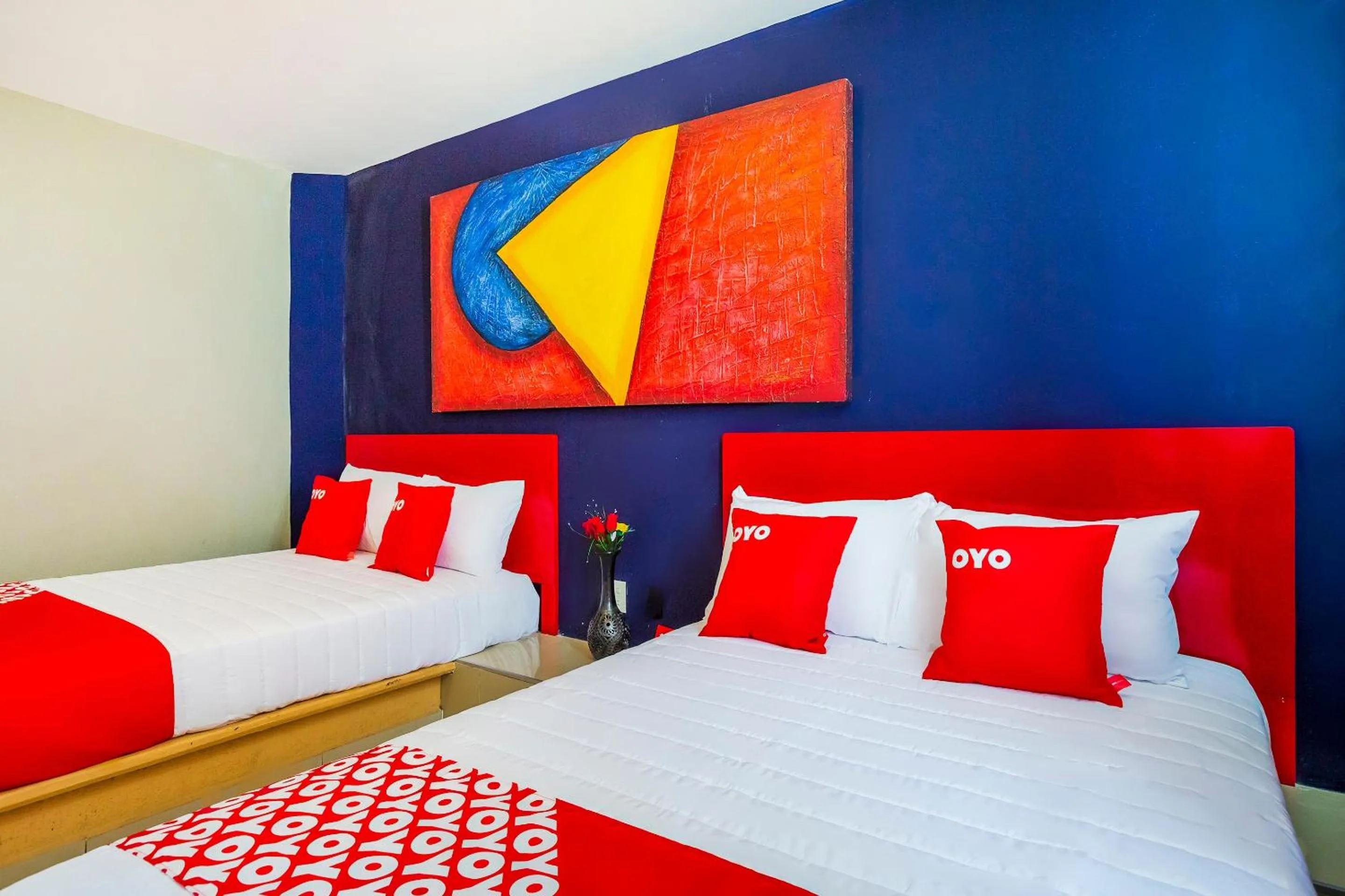 Bedroom, Bed in OYO Hotel Rey David, Oaxaca