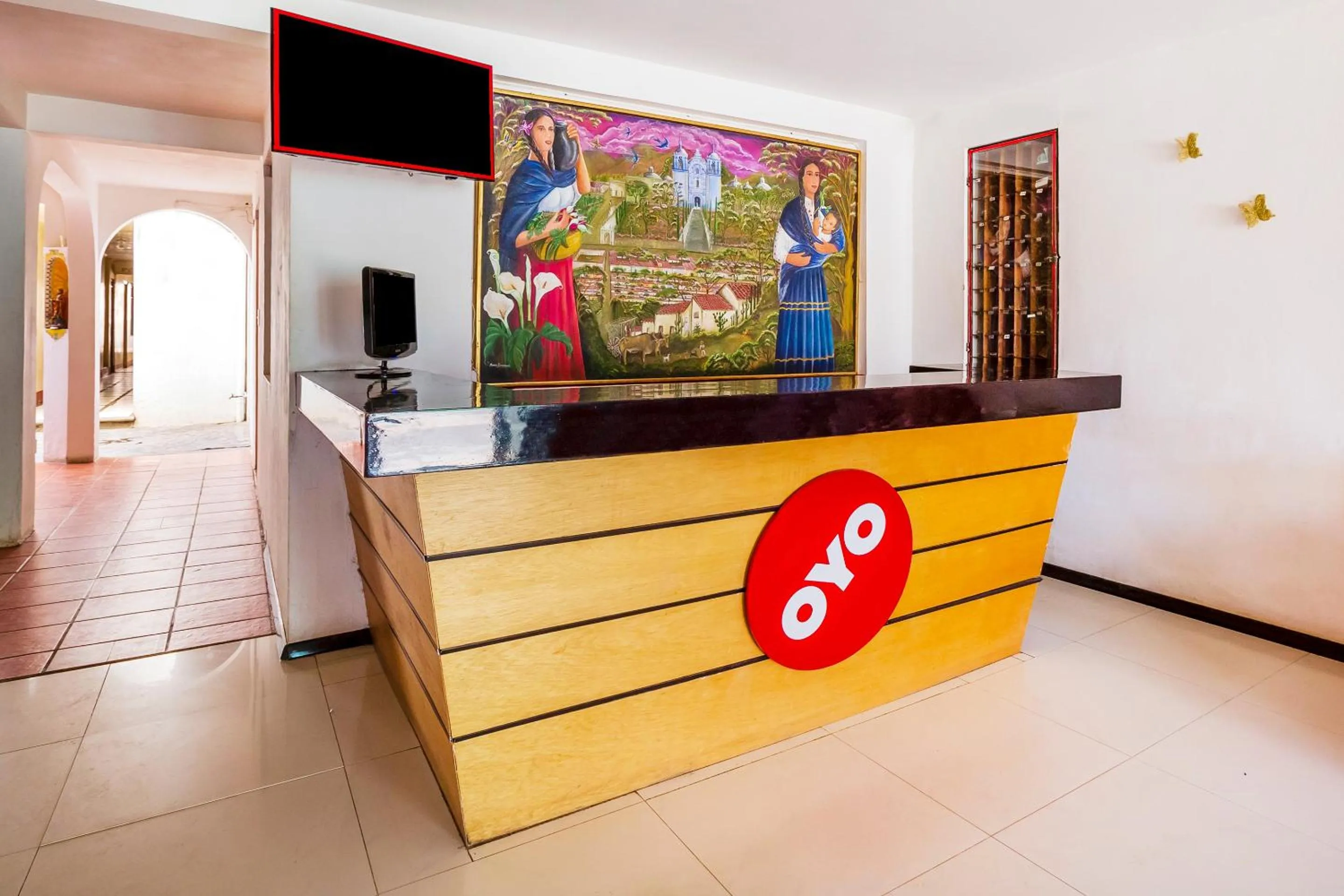 Lobby or reception in OYO Hotel Rey David, Oaxaca