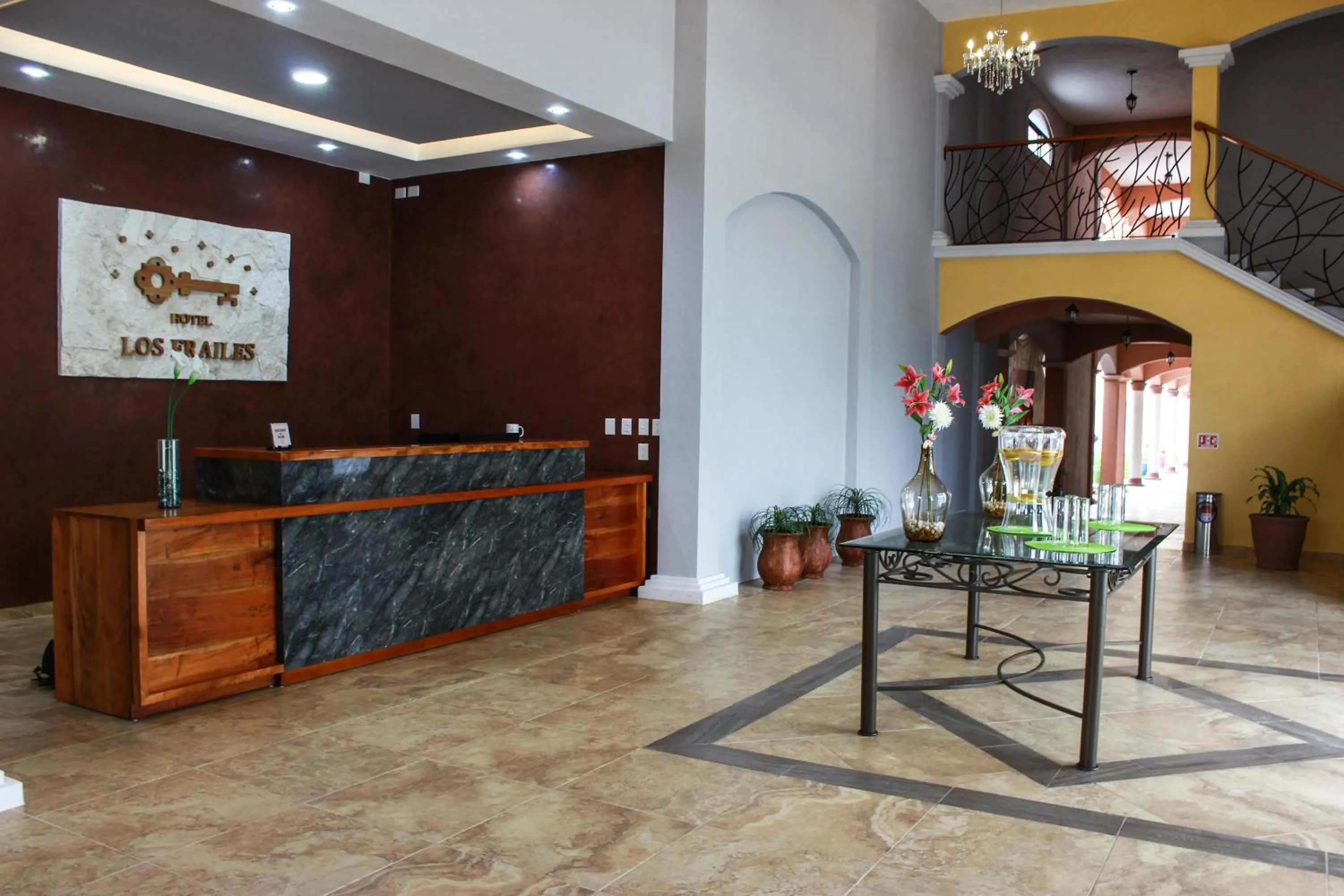 Lobby or reception in Hotel Los Frailes, Valladolid, Yucatán